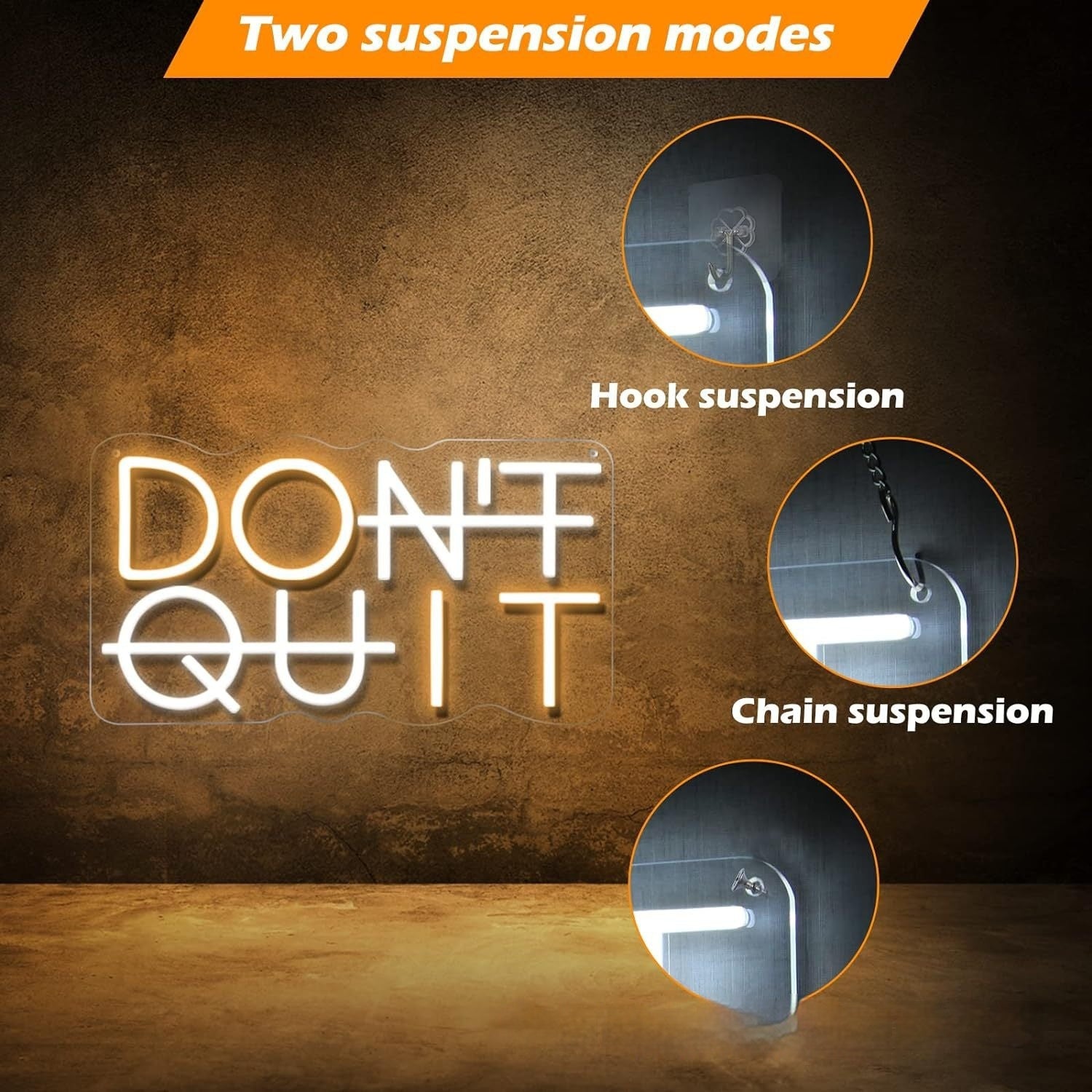 VM Don't Quit Gym Neon Lights