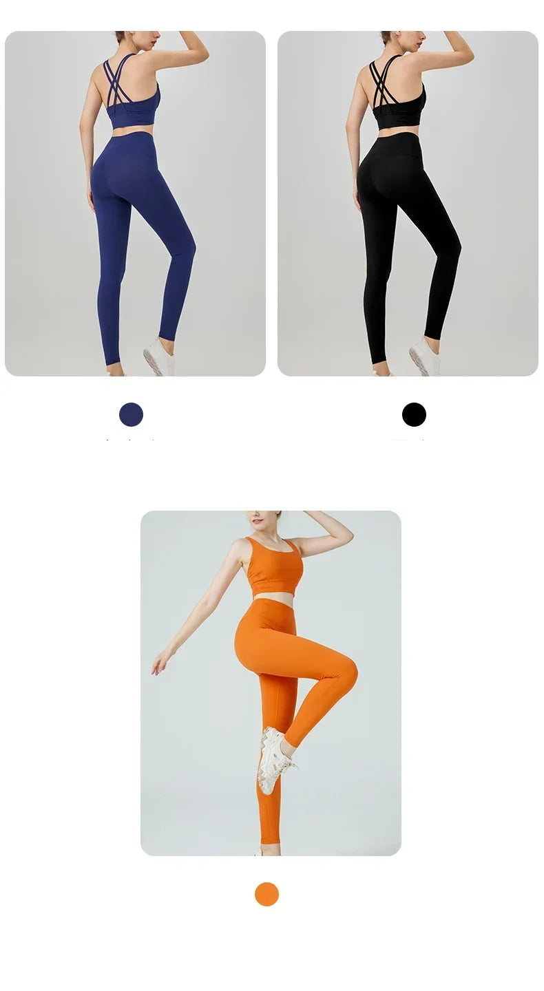 VM Women's Naked Feeling Sports Bra and Leggings Two Piece Set SPECIFICATIONSBlocking: RegularBrand Name: COZOKCN: ZhejiangChoice: yesCraft of Weaving: KnitDepartment Name: WomenFeature: BreathableFit: True to SizeGender: WomenHigh-concerned chemical: Non