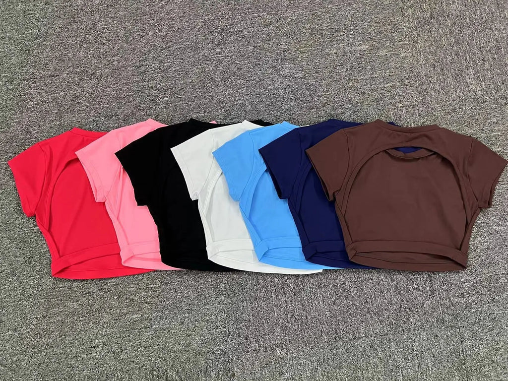 VM Women Sports Breathable Workout Tops SPECIFICATIONS Blocking: Regular Brand Name: hearuisavy CN: Guangdong Choice: yes Color: Black Blue Coffee Brown Green White Gray Craft of Weaving: Knit Department Name: Women Fabric Type: Broadcloth Feature: Anti-P