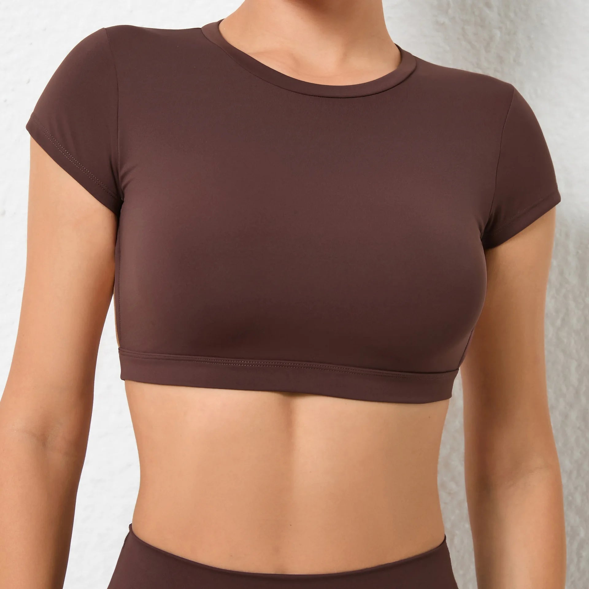 VM Women Sports Breathable Workout Tops SPECIFICATIONS Blocking: Regular Brand Name: hearuisavy CN: Guangdong Choice: yes Color: Black Blue Coffee Brown Green White Gray Craft of Weaving: Knit Department Name: Women Fabric Type: Broadcloth Feature: Anti-P