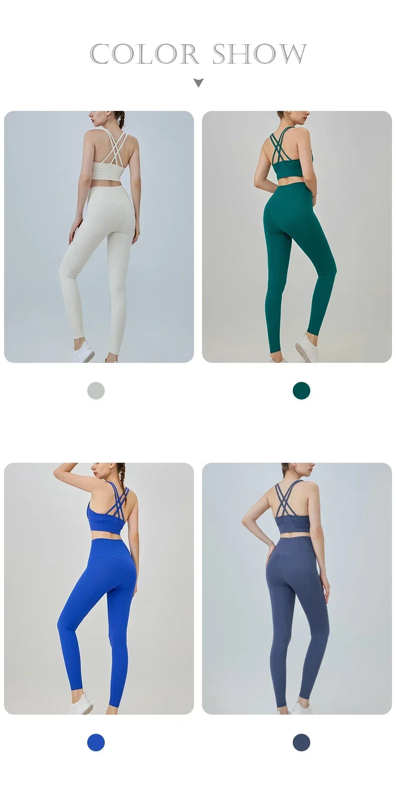 VM Women's Naked Feeling Sports Bra and Leggings Two Piece Set SPECIFICATIONSBlocking: RegularBrand Name: COZOKCN: ZhejiangChoice: yesCraft of Weaving: KnitDepartment Name: WomenFeature: BreathableFit: True to SizeGender: WomenHigh-concerned chemical: Non