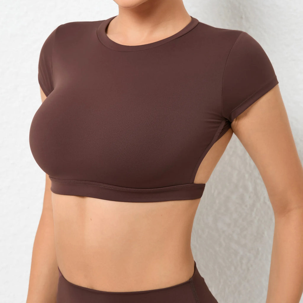 VM Women Sports Breathable Workout Tops SPECIFICATIONS Blocking: Regular Brand Name: hearuisavy CN: Guangdong Choice: yes Color: Black Blue Coffee Brown Green White Gray Craft of Weaving: Knit Department Name: Women Fabric Type: Broadcloth Feature: Anti-P