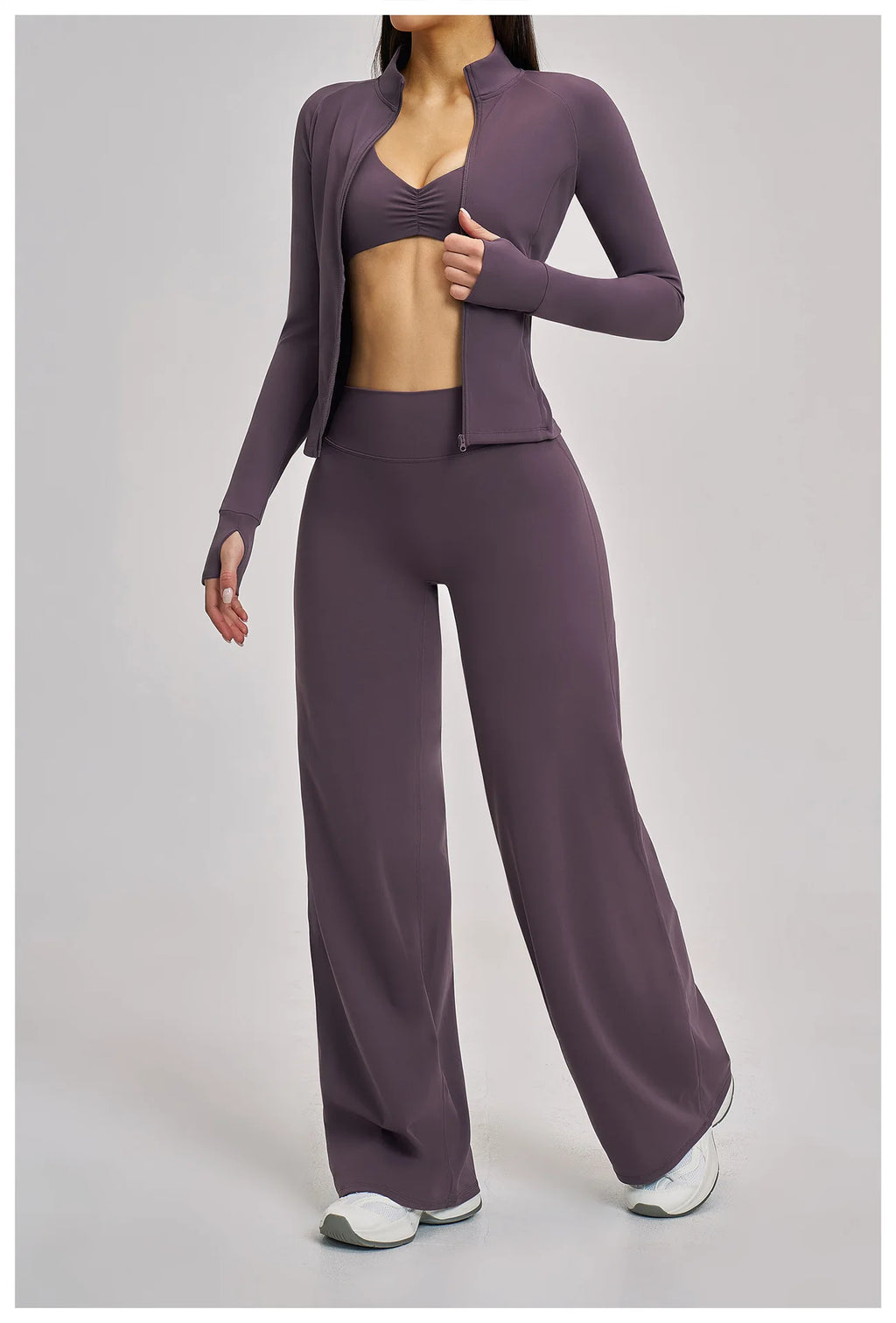 VM's Yoga Suit SPECIFICATIONSApplicable scenario: Running, fitness equipment, fitness, sports trends, cycling, extreme challenges, hiking, camping, dancingAppropriate season: Summer/Winter/Spring/AutumnBlocking: RegularBrand Name: NoEnName_NullCN: Guangdo