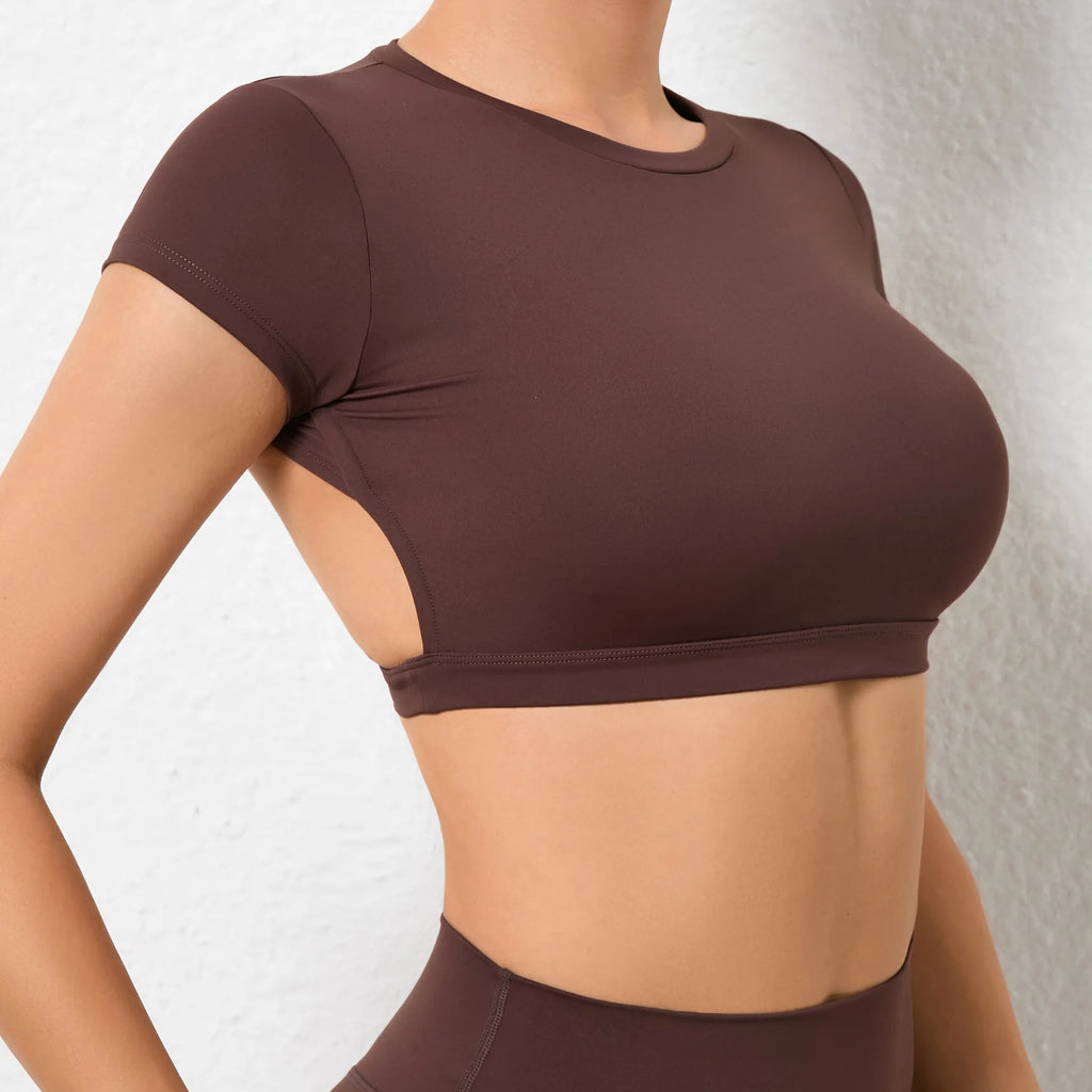 VM Women Sports Breathable Workout Tops SPECIFICATIONS Blocking: Regular Brand Name: hearuisavy CN: Guangdong Choice: yes Color: Black Blue Coffee Brown Green White Gray Craft of Weaving: Knit Department Name: Women Fabric Type: Broadcloth Feature: Anti-P