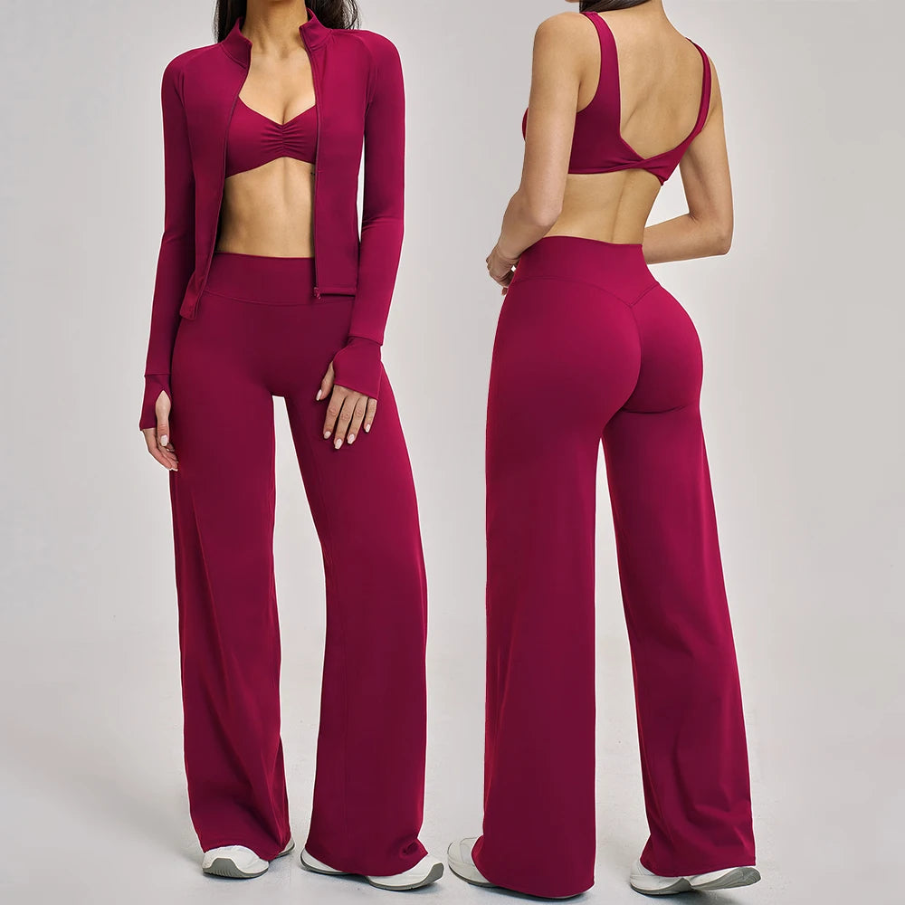 VM's Yoga Suit SPECIFICATIONSApplicable scenario: Running, fitness equipment, fitness, sports trends, cycling, extreme challenges, hiking, camping, dancingAppropriate season: Summer/Winter/Spring/AutumnBlocking: RegularBrand Name: NoEnName_NullCN: Guangdo