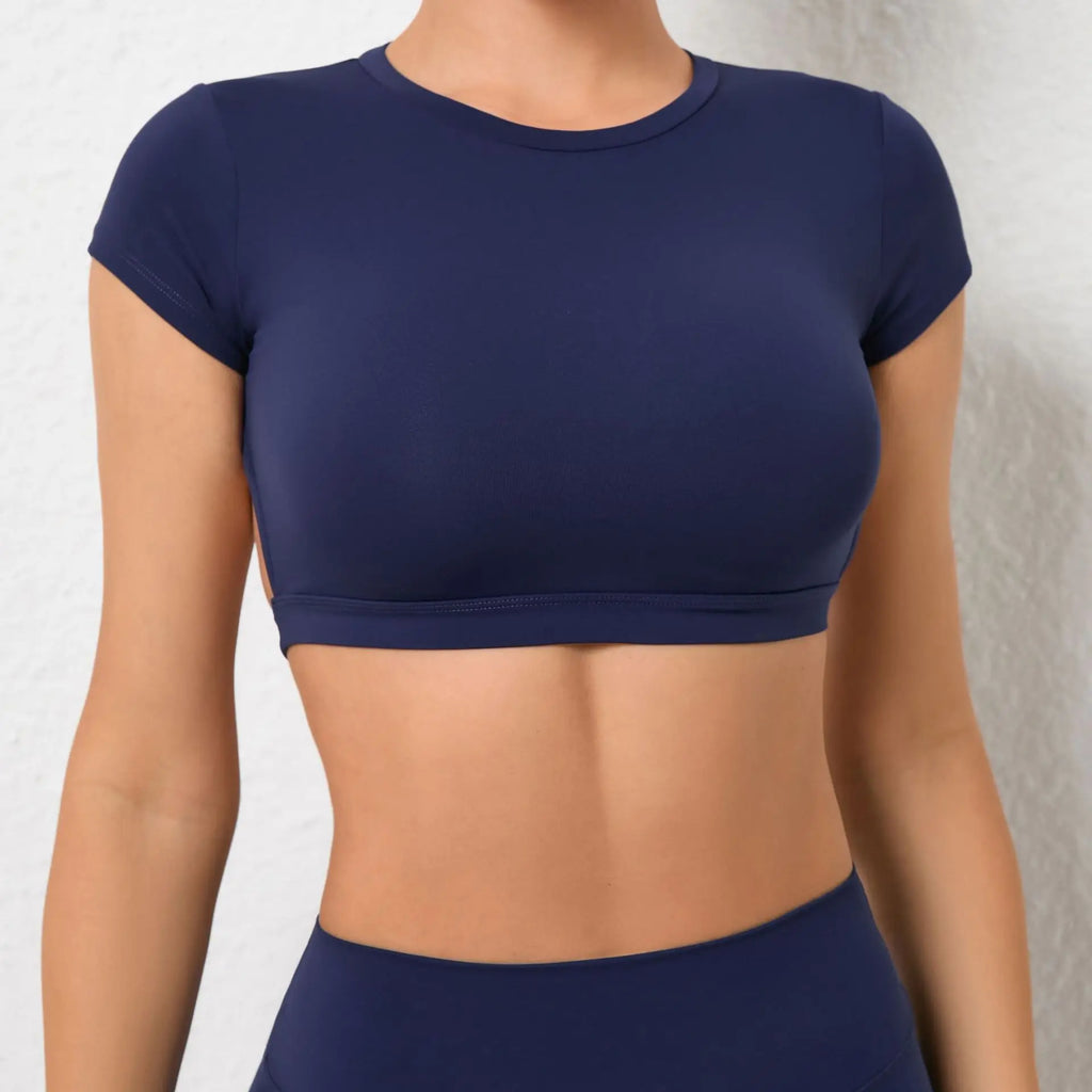 VM Women Sports Breathable Workout Tops SPECIFICATIONS Blocking: Regular Brand Name: hearuisavy CN: Guangdong Choice: yes Color: Black Blue Coffee Brown Green White Gray Craft of Weaving: Knit Department Name: Women Fabric Type: Broadcloth Feature: Anti-P