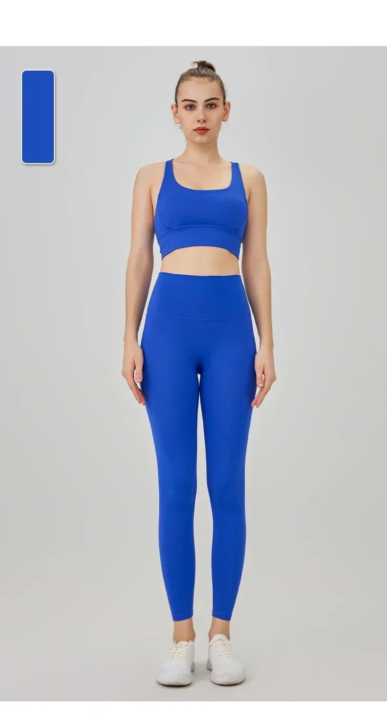 VM Women's Naked Feeling Sports Bra and Leggings Two Piece Set SPECIFICATIONSBlocking: RegularBrand Name: COZOKCN: ZhejiangChoice: yesCraft of Weaving: KnitDepartment Name: WomenFeature: BreathableFit: True to SizeGender: WomenHigh-concerned chemical: Non