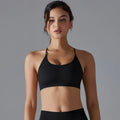 VM Fitness Running Workout Sports Bra SPECIFICATIONSAge: Middle AgeBrand Name: RooftrellenCN: ZhejiangChoice: yesClothing Length: regularCraft of Weaving: KnitDecoration: Hollow OutElasticity: High StrecthFabric Type: BroadclothGender: WomenHigh-concerned