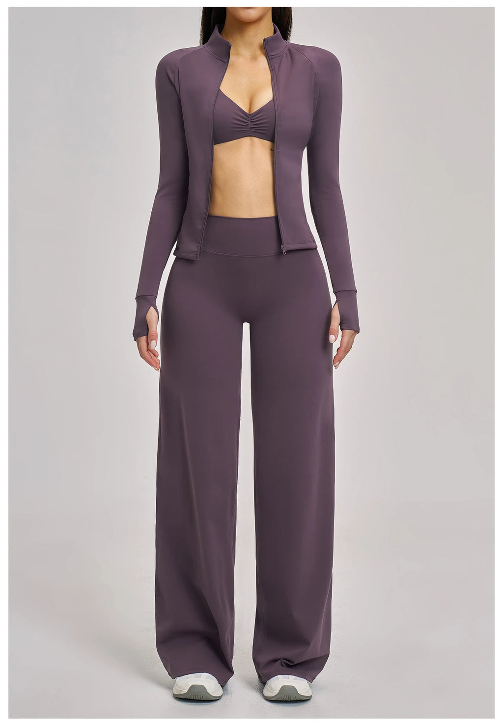 VM's Yoga Suit SPECIFICATIONSApplicable scenario: Running, fitness equipment, fitness, sports trends, cycling, extreme challenges, hiking, camping, dancingAppropriate season: Summer/Winter/Spring/AutumnBlocking: RegularBrand Name: NoEnName_NullCN: Guangdo