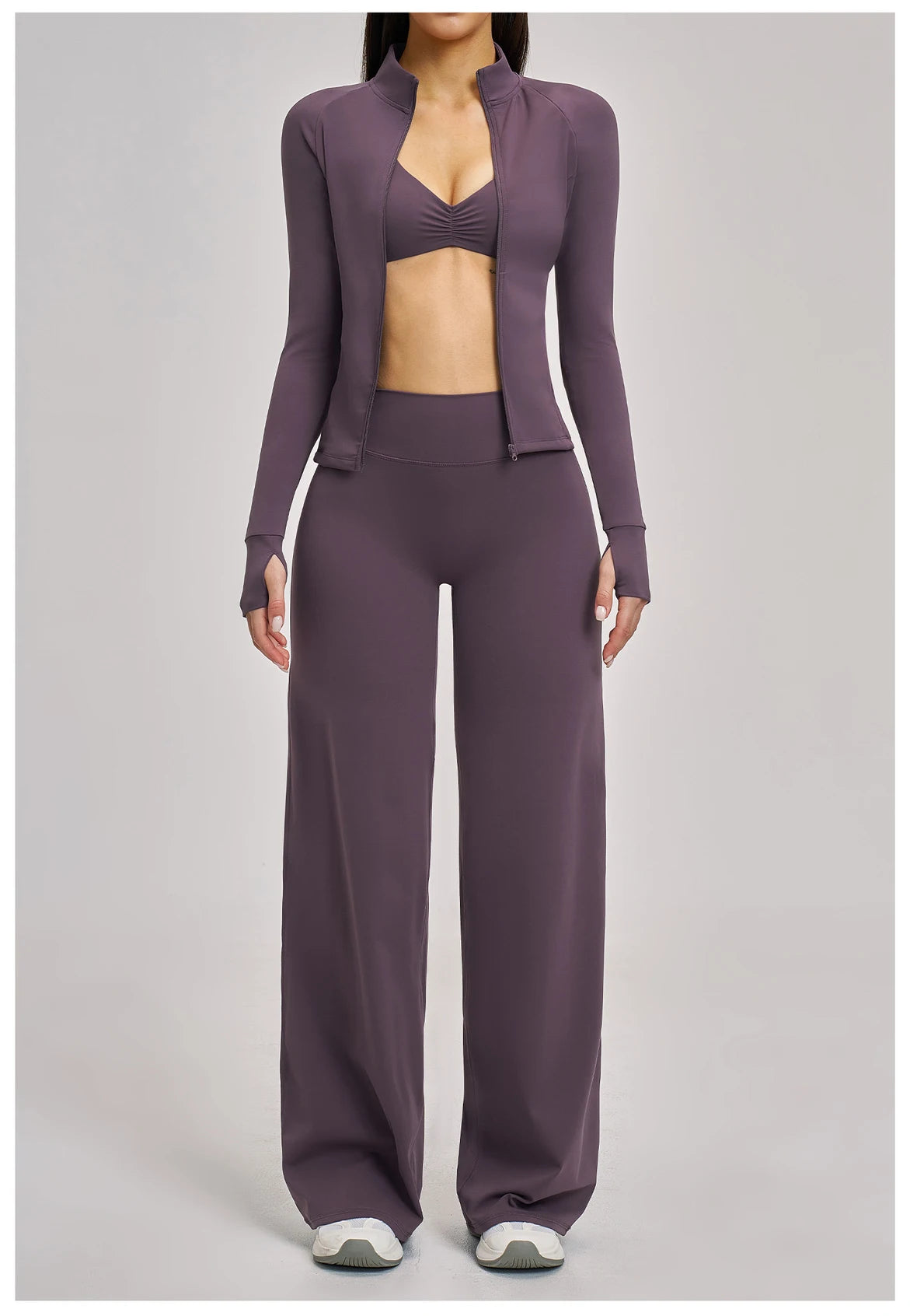 VM's Yoga Suit SPECIFICATIONSApplicable scenario: Running, fitness equipment, fitness, sports trends, cycling, extreme challenges, hiking, camping, dancingAppropriate season: Summer/Winter/Spring/AutumnBlocking: RegularBrand Name: NoEnName_NullCN: Guangdo