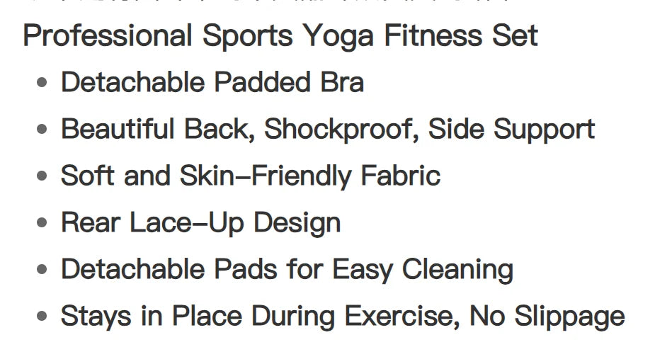 VM's Women Sports Bra Women's Set Professional SPECIFICATIONSBlocking: seamlessBrand Name: NONECN: ZhejiangChoice: yesCraft of Weaving: KnitDepartment Name: WomenFeature: Breathable,Quick DryFit: Smaller Than UsualGender: WomenHigh-concerned chemical: Non