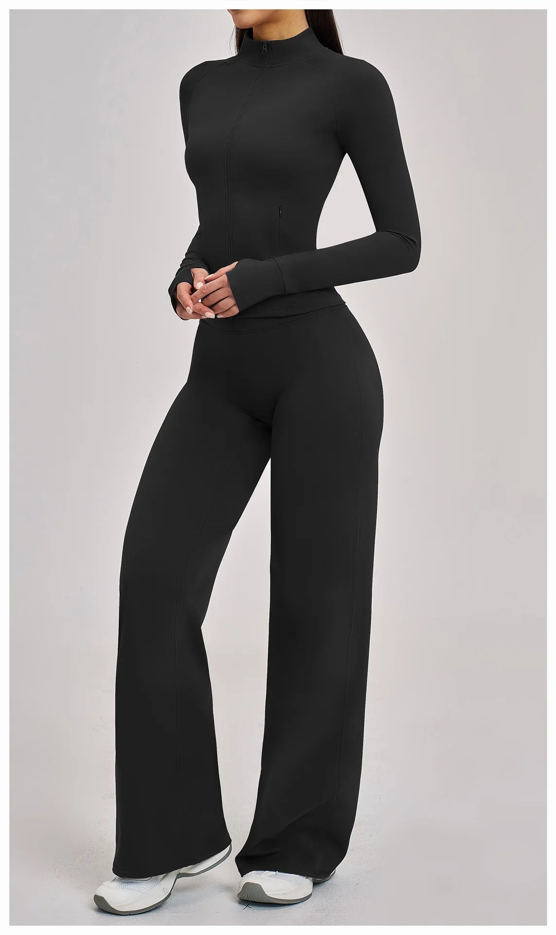 VM's Yoga Suit SPECIFICATIONSApplicable scenario: Running, fitness equipment, fitness, sports trends, cycling, extreme challenges, hiking, camping, dancingAppropriate season: Summer/Winter/Spring/AutumnBlocking: RegularBrand Name: NoEnName_NullCN: Guangdo
