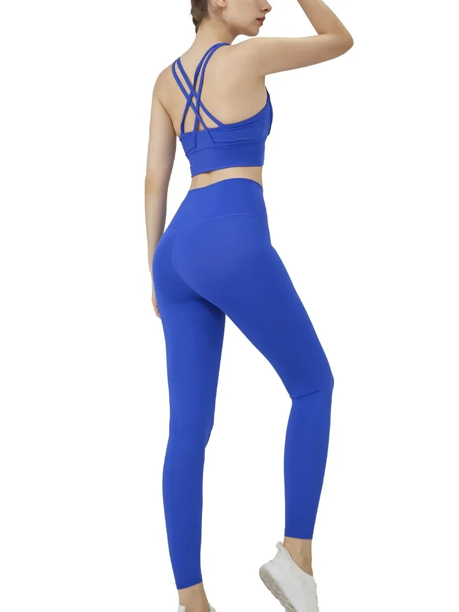 VM Women's Naked Feeling Sports Bra and Leggings Two Piece Set SPECIFICATIONSBlocking: RegularBrand Name: COZOKCN: ZhejiangChoice: yesCraft of Weaving: KnitDepartment Name: WomenFeature: BreathableFit: True to SizeGender: WomenHigh-concerned chemical: Non