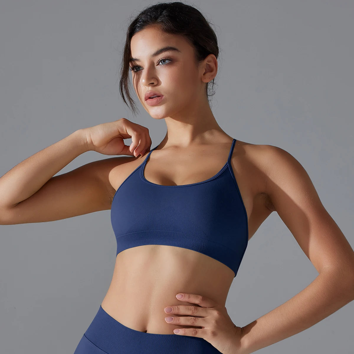 VM Fitness Running Workout Sports Bra SPECIFICATIONSAge: Middle AgeBrand Name: RooftrellenCN: ZhejiangChoice: yesClothing Length: regularCraft of Weaving: KnitDecoration: Hollow OutElasticity: High StrecthFabric Type: BroadclothGender: WomenHigh-concerned