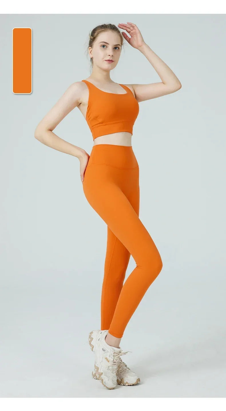 VM Women's Naked Feeling Sports Bra and Leggings Two Piece Set SPECIFICATIONSBlocking: RegularBrand Name: COZOKCN: ZhejiangChoice: yesCraft of Weaving: KnitDepartment Name: WomenFeature: BreathableFit: True to SizeGender: WomenHigh-concerned chemical: Non
