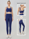 VM Women's Naked Feeling Sports Bra and Leggings Two Piece Set SPECIFICATIONSBlocking: RegularBrand Name: COZOKCN: ZhejiangChoice: yesCraft of Weaving: KnitDepartment Name: WomenFeature: BreathableFit: True to SizeGender: WomenHigh-concerned chemical: Non