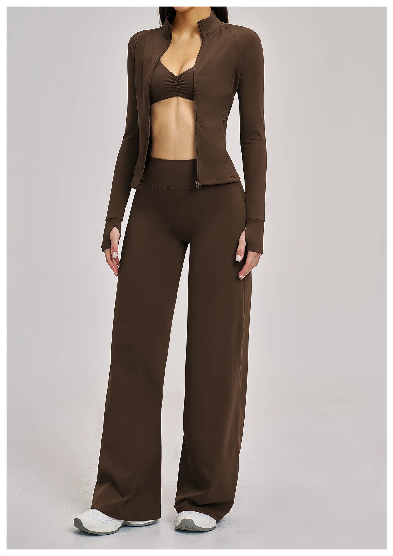 VM's Yoga Suit SPECIFICATIONSApplicable scenario: Running, fitness equipment, fitness, sports trends, cycling, extreme challenges, hiking, camping, dancingAppropriate season: Summer/Winter/Spring/AutumnBlocking: RegularBrand Name: NoEnName_NullCN: Guangdo
