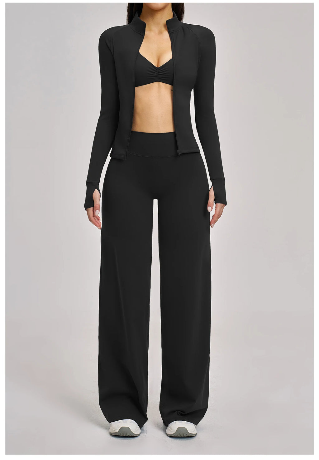 VM's Yoga Suit SPECIFICATIONSApplicable scenario: Running, fitness equipment, fitness, sports trends, cycling, extreme challenges, hiking, camping, dancingAppropriate season: Summer/Winter/Spring/AutumnBlocking: RegularBrand Name: NoEnName_NullCN: Guangdo