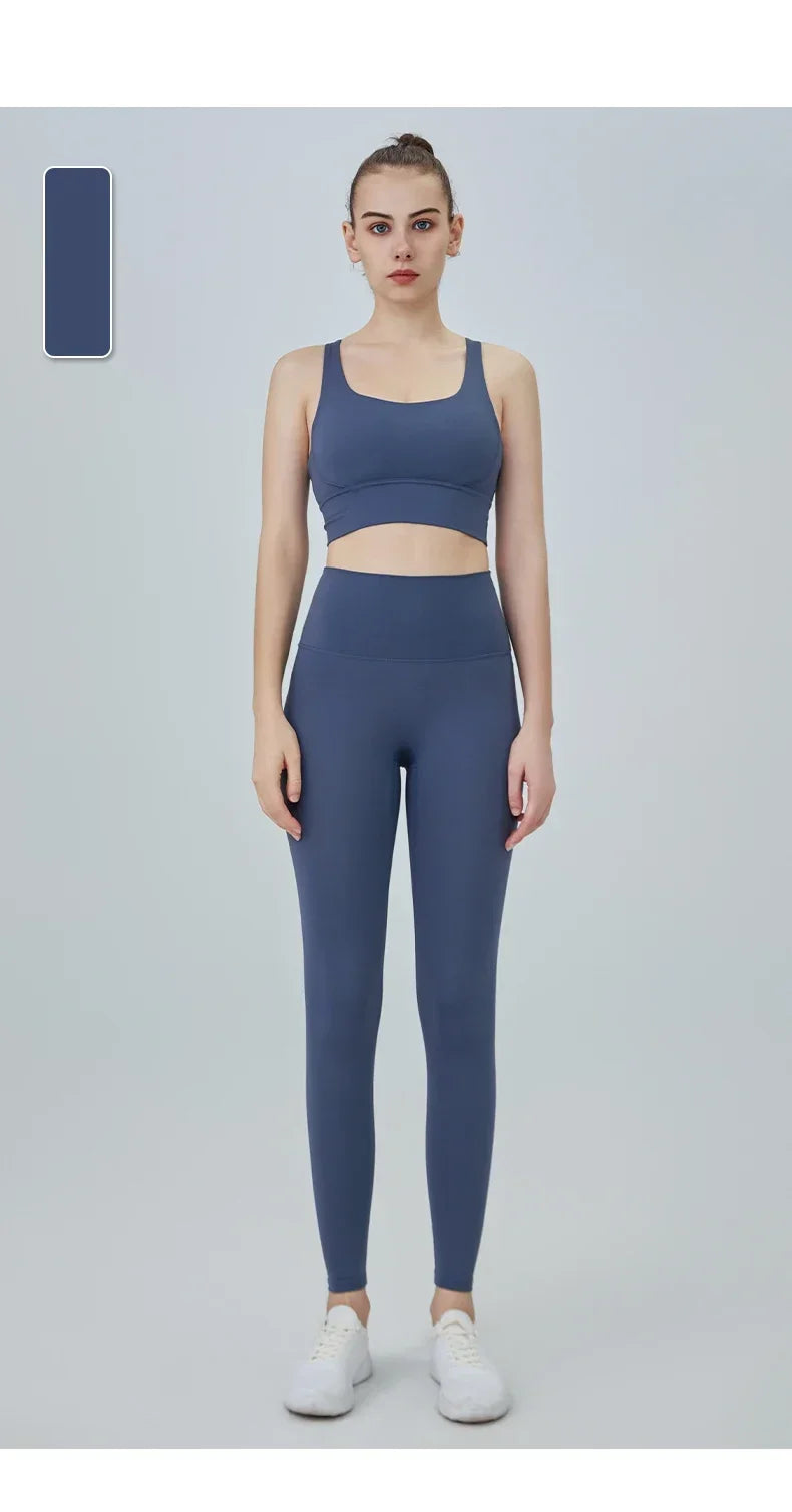 VM Women's Naked Feeling Sports Bra and Leggings Two Piece Set SPECIFICATIONSBlocking: RegularBrand Name: COZOKCN: ZhejiangChoice: yesCraft of Weaving: KnitDepartment Name: WomenFeature: BreathableFit: True to SizeGender: WomenHigh-concerned chemical: Non