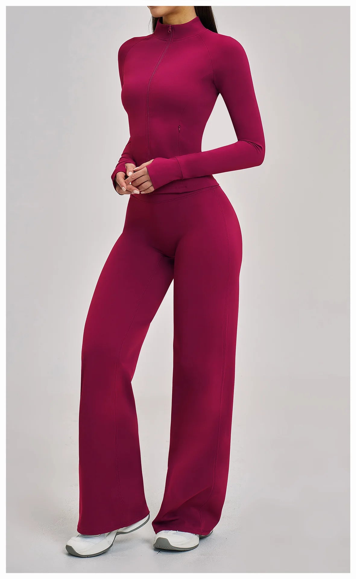 VM's Yoga Suit SPECIFICATIONSApplicable scenario: Running, fitness equipment, fitness, sports trends, cycling, extreme challenges, hiking, camping, dancingAppropriate season: Summer/Winter/Spring/AutumnBlocking: RegularBrand Name: NoEnName_NullCN: Guangdo
