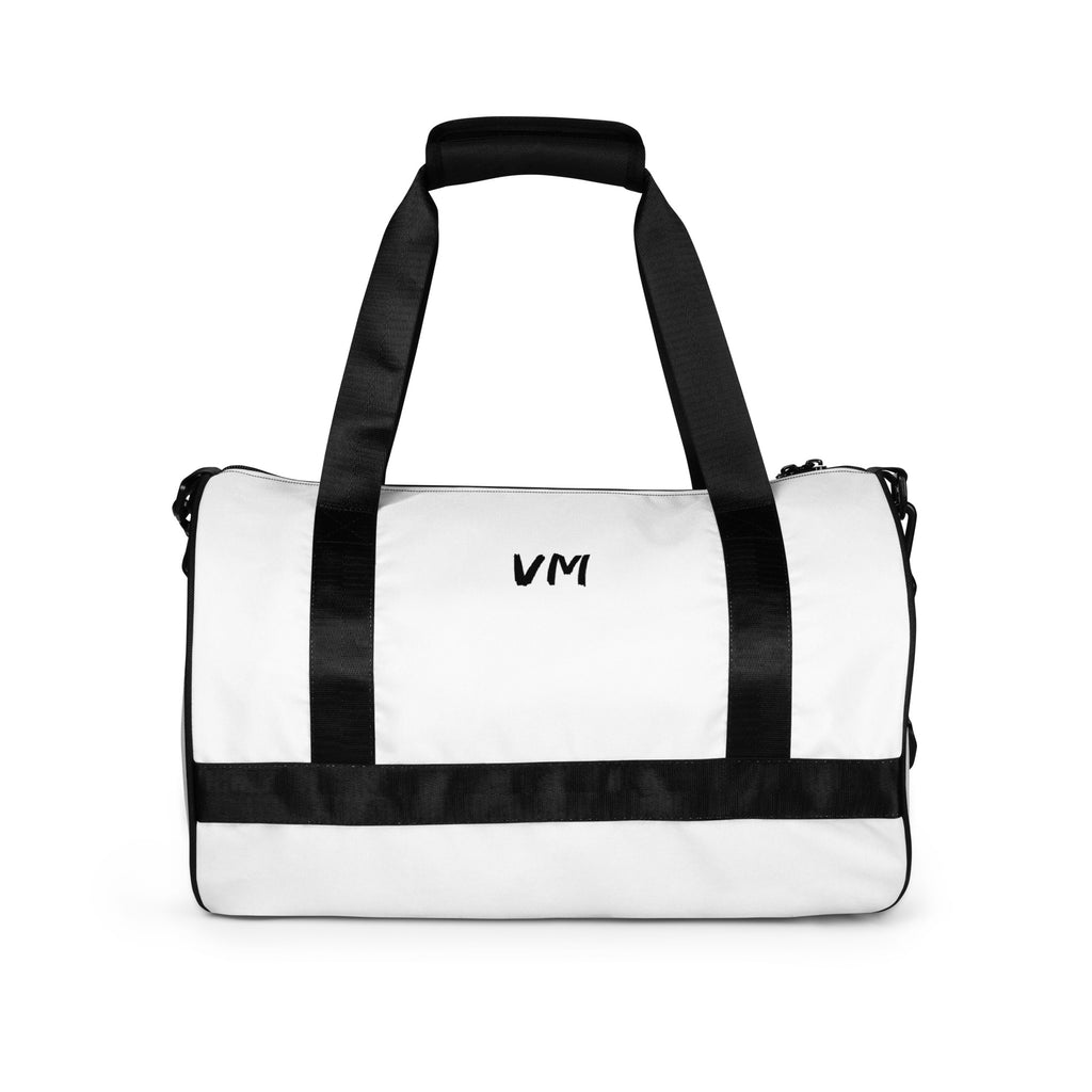 VM Spacial Version Gym Bag Ready to get your fitness on? Add some punch to pumping iron with this all-over print gym bag. Made from 100% polyester and sturdy, water-resistant fabric, this bag is fun meets function. And it’s got pockets! • 100% polyester •