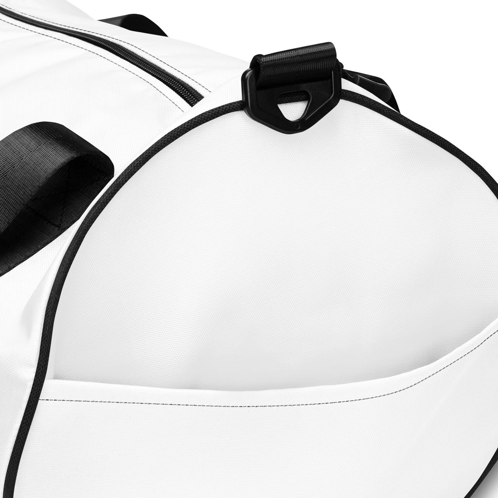 VM Spacial Version Gym Bag Ready to get your fitness on? Add some punch to pumping iron with this all-over print gym bag. Made from 100% polyester and sturdy, water-resistant fabric, this bag is fun meets function. And it’s got pockets! • 100% polyester •