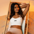VM Special Longline Sports Bra This sports bra is the perfect workout top for exercising. The compression fabric along with double-layered front and shoulder straps ensures great support while running, jumping, or pumping iron. Wear it while exercising or