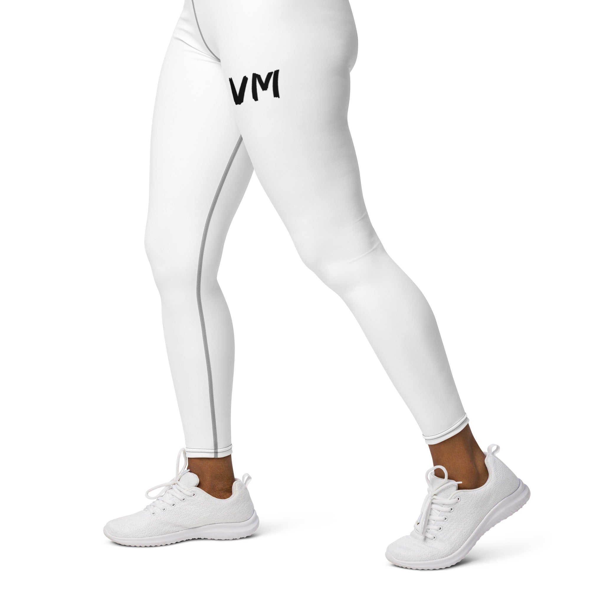 VM Official Leggings Super soft, stretchy, and comfortable yoga leggings. Order these to make sure your next yoga session is the best one ever! • 75% recycled polyester, 25% elastane for production in the US/Mexico • 82% polyester, 18% elastane for produc