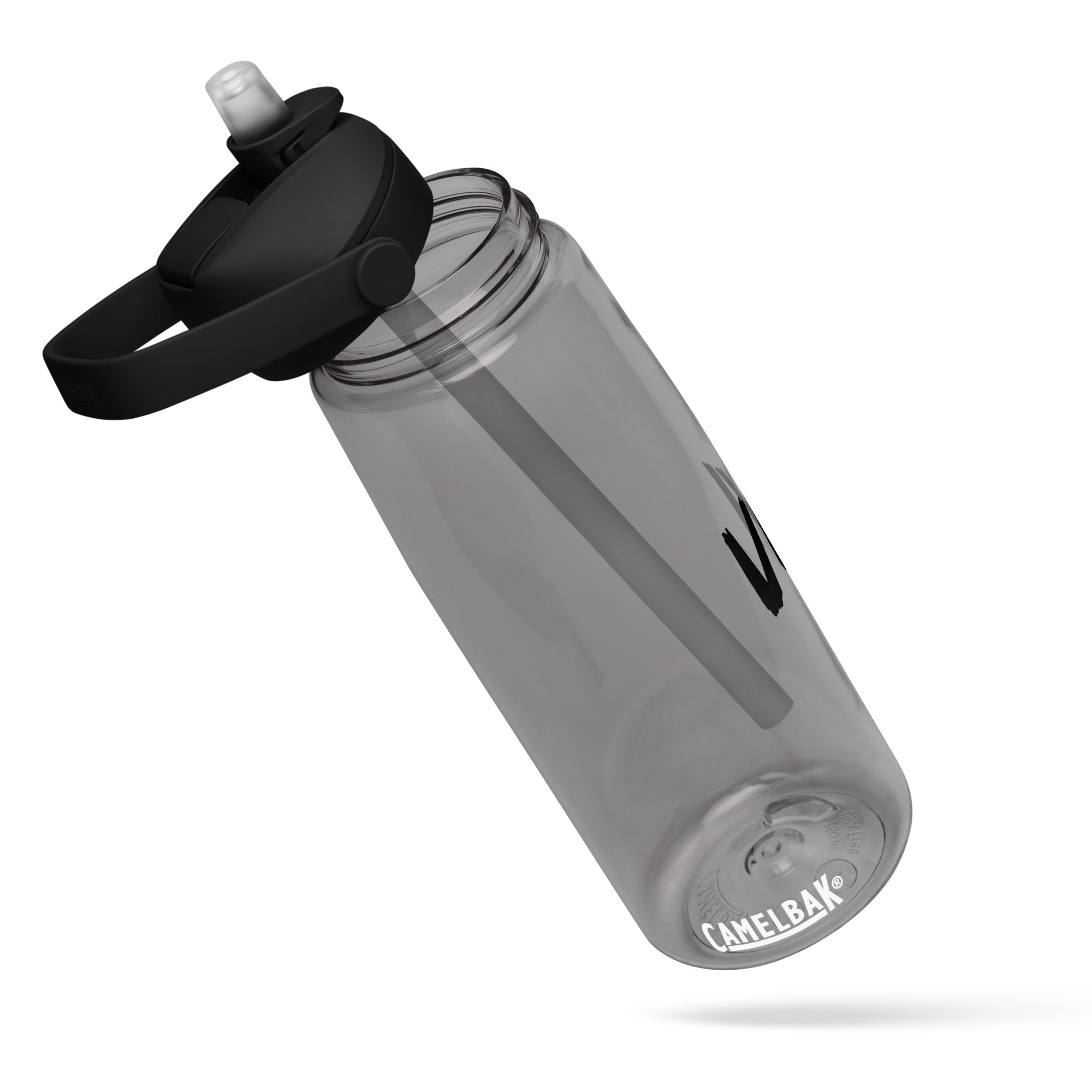 VM Flip Straw Water Bottle Stay hydrated in style with this flip straw water bottle, made from 50% recycled plastic. Resistant to stains, shattering, and odors, it keeps your drinks fresh, while the leak-proof cover and bite valve prevent spills. This ext