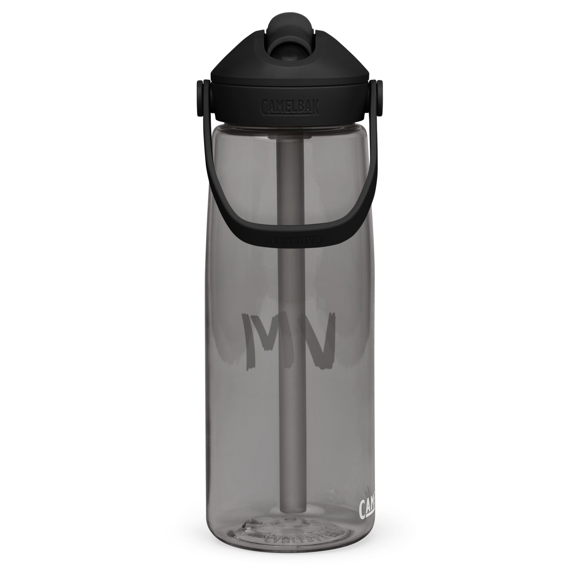 VM Flip Straw Water Bottle Stay hydrated in style with this flip straw water bottle, made from 50% recycled plastic. Resistant to stains, shattering, and odors, it keeps your drinks fresh, while the leak-proof cover and bite valve prevent spills. This ext