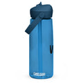 VM Flip Straw Water Bottle Stay hydrated in style with this flip straw water bottle, made from 50% recycled plastic. Resistant to stains, shattering, and odors, it keeps your drinks fresh, while the leak-proof cover and bite valve prevent spills. This ext