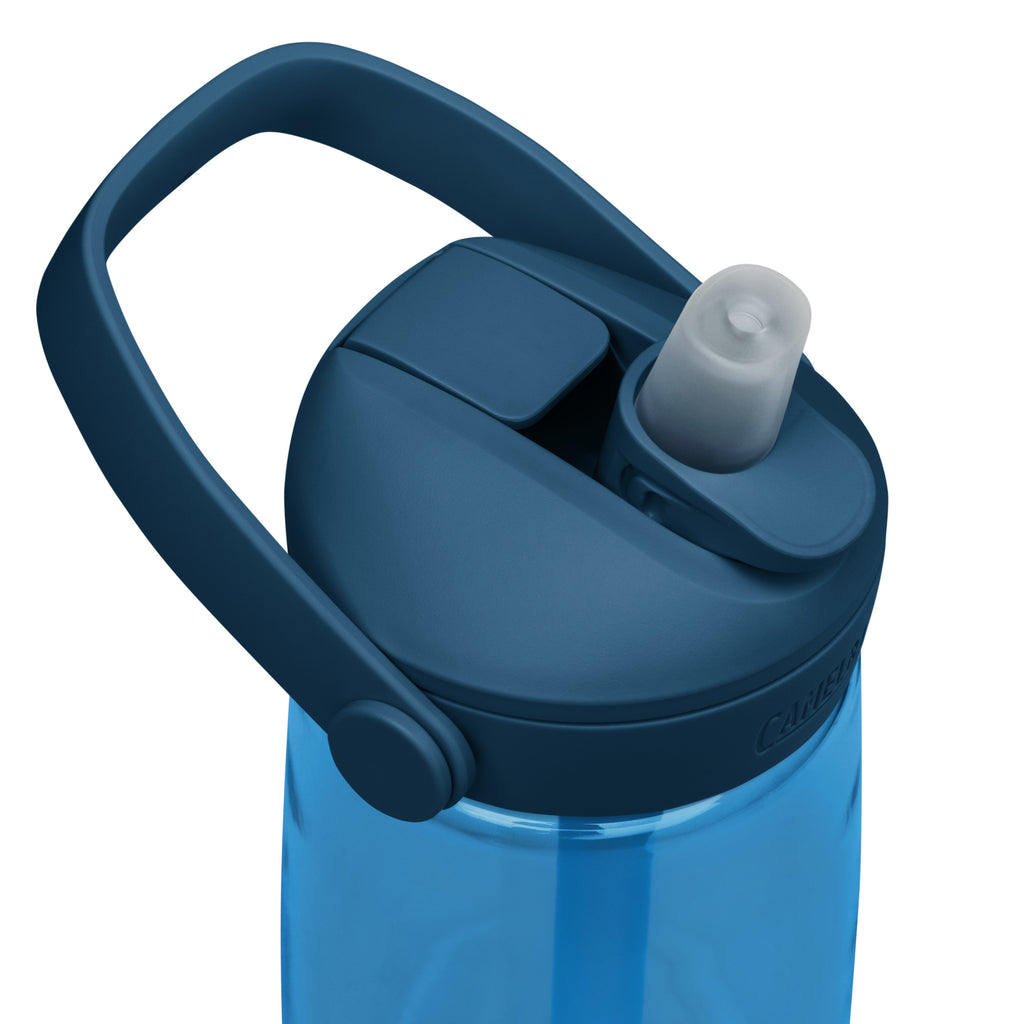 VM Flip Straw Water Bottle Stay hydrated in style with this flip straw water bottle, made from 50% recycled plastic. Resistant to stains, shattering, and odors, it keeps your drinks fresh, while the leak-proof cover and bite valve prevent spills. This ext