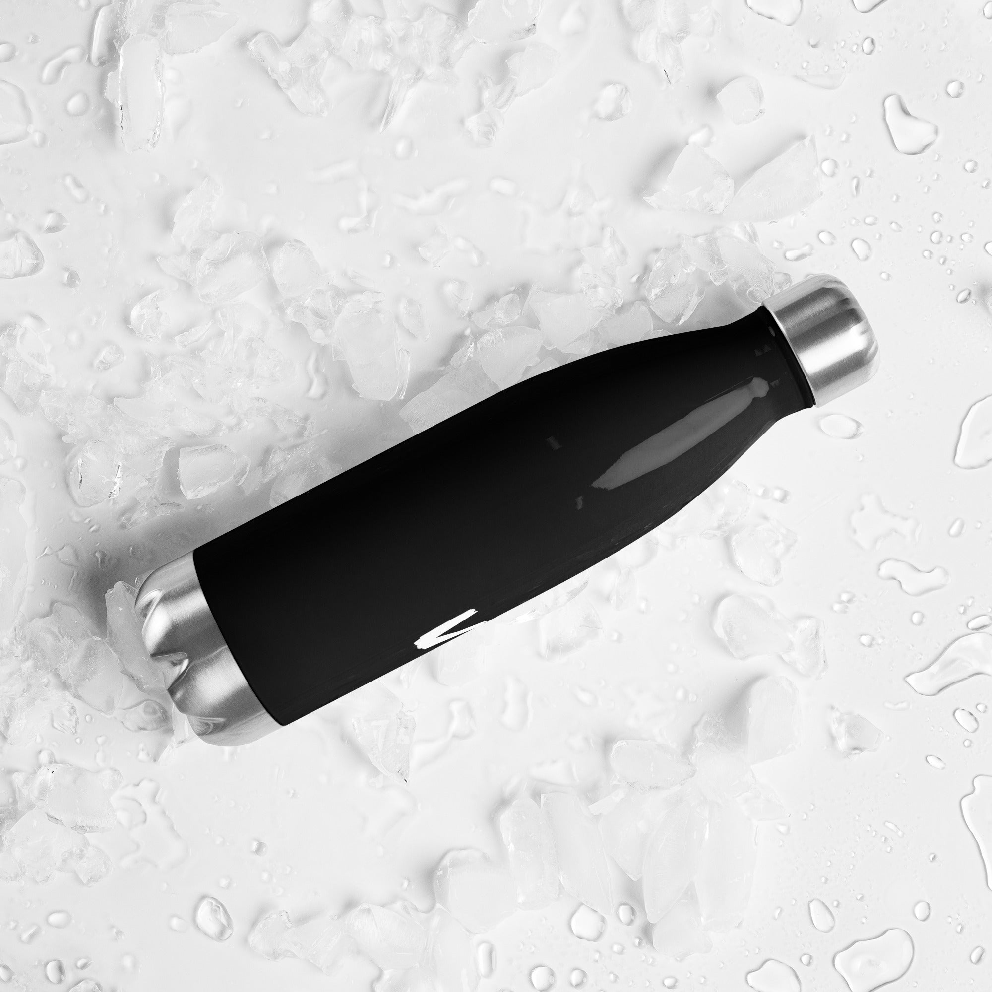 VM Stainless Steel Water Bottle This 17-ounce, double-walled stainless steel water bottle is perfect for your daily outings. It will keep your drink of choice hot or cold for hours. It also features an odor- and leak-proof cap. Throw it in your car's cup
