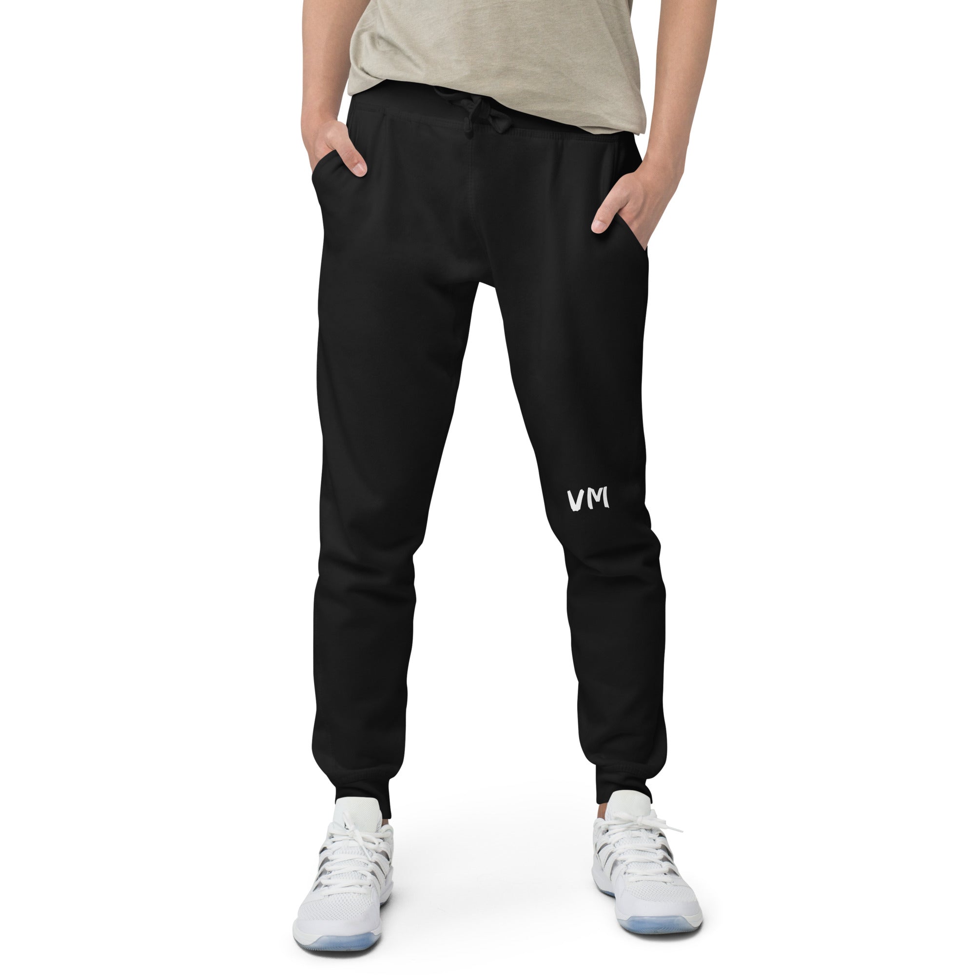 VM Fleece Sweatpants Well-made and lined with fleece, these comfortable Unisex Fleece Sweatpants will be your first choice for a casual everyday outfit—all you need to add is a graphic tee and sneakers to finish off the look. • 100% cotton face • 65% cott