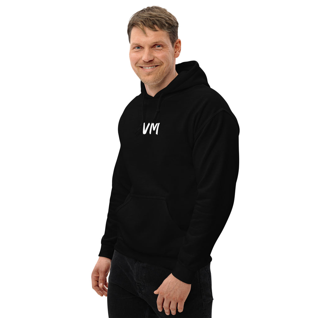 VM's Unisex Hoodie Everyone needs a cozy go-to hoodie to curl up in, so go for one that's soft, smooth, and stylish. It's the perfect choice for cooler evenings! • 50% pre-shrunk cotton, 50% polyester Heather Sport Dark Navy is 40% cotton, 60% polyester •