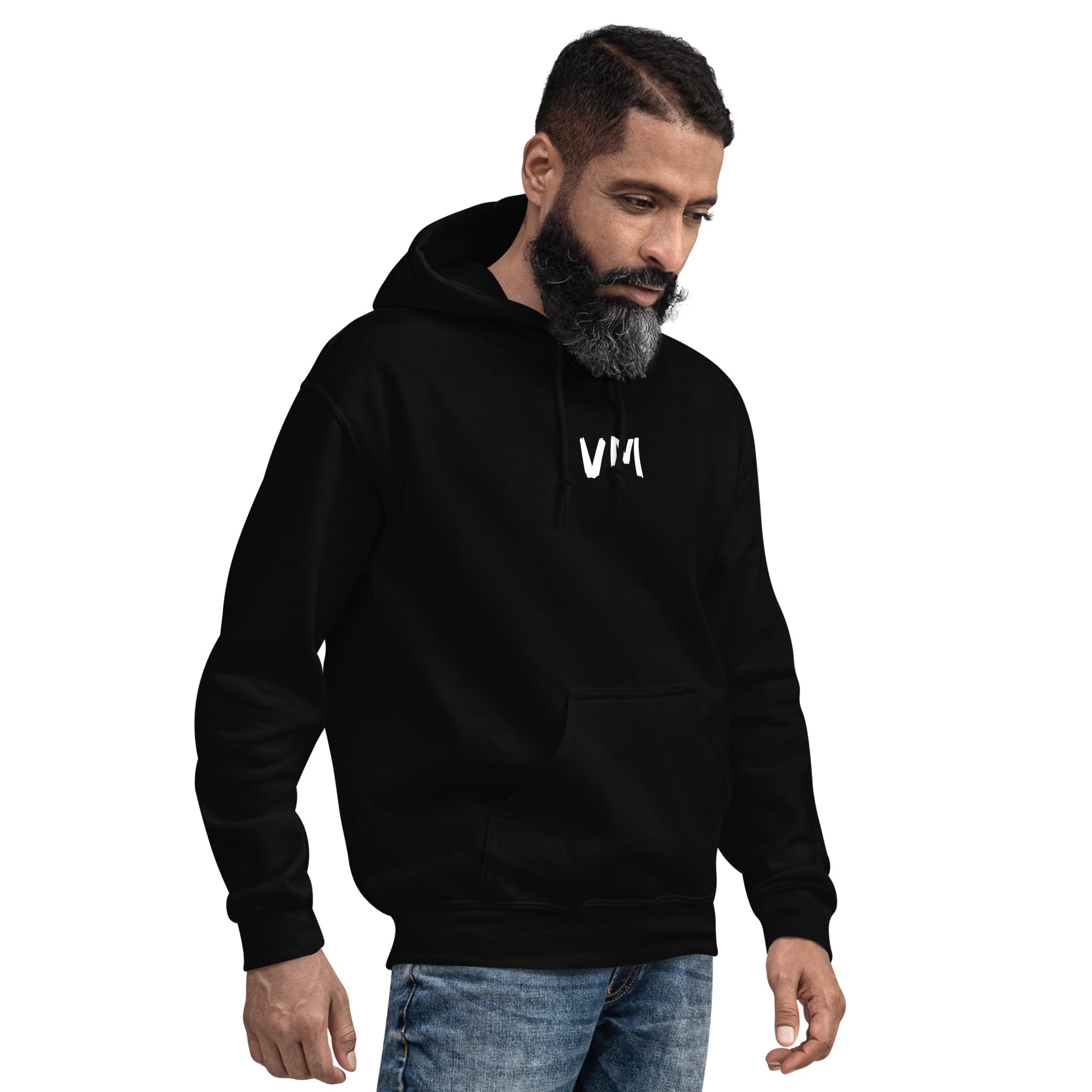 VM's Unisex Hoodie Everyone needs a cozy go-to hoodie to curl up in, so go for one that's soft, smooth, and stylish. It's the perfect choice for cooler evenings! • 50% pre-shrunk cotton, 50% polyester Heather Sport Dark Navy is 40% cotton, 60% polyester •