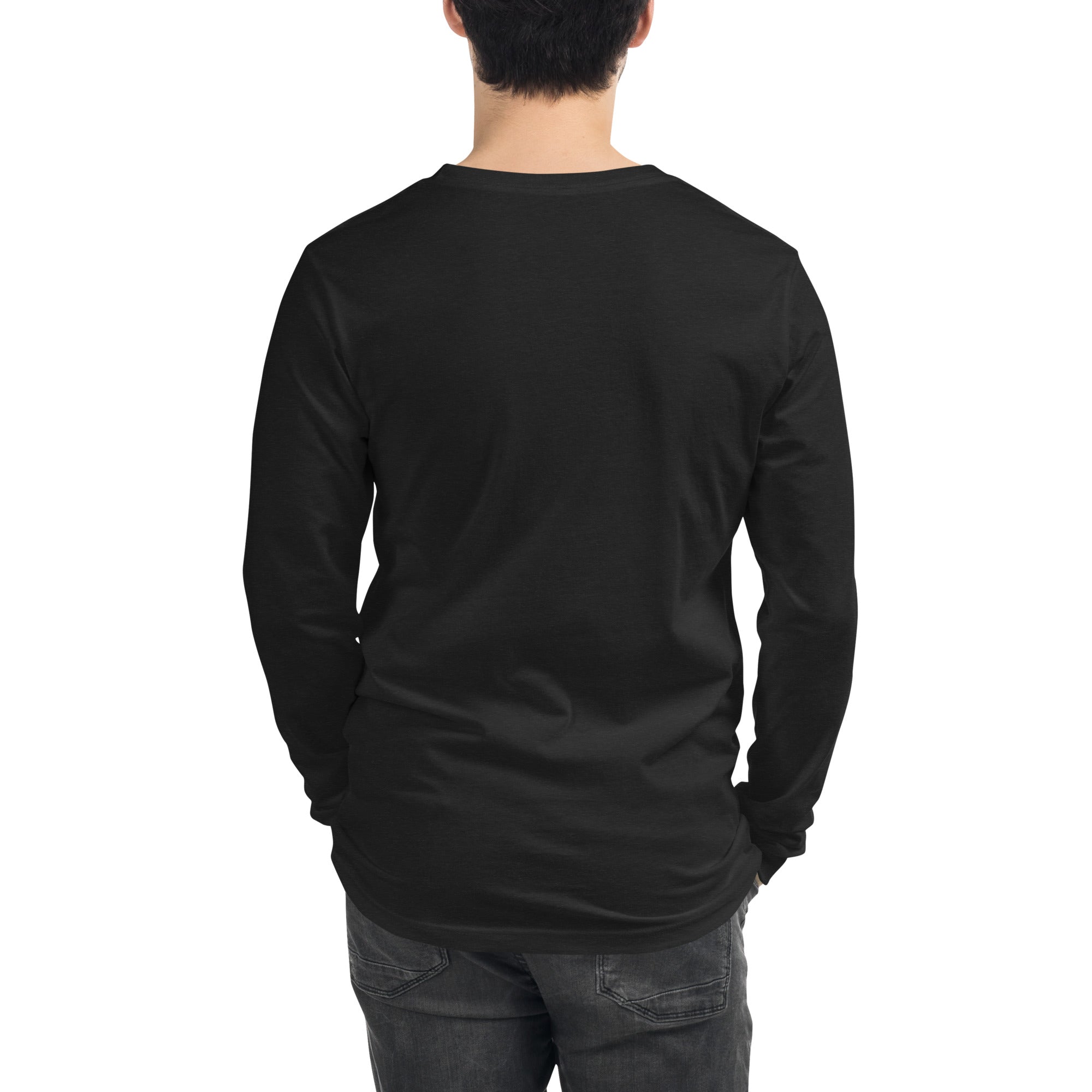 VM Unisex Long Sleeve Tee Enrich your wardrobe with a versatile long sleeve tee. For a casual look, combine it with your favorite jeans, and layer it with a button-up shirt, a zip-up hoodie, or a snazzy jacket. Dress it up with formal trousers or chinos t