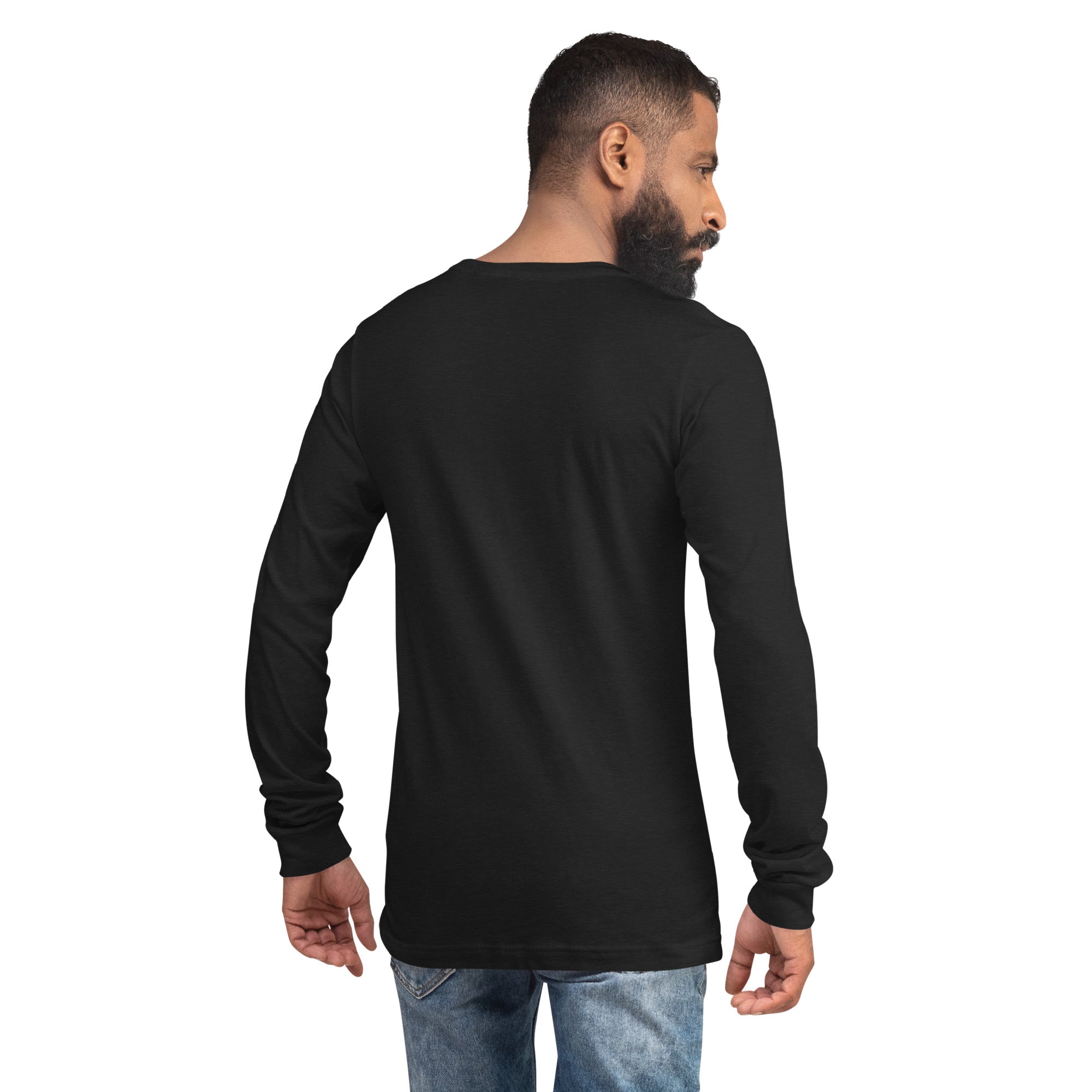 VM Unisex Long Sleeve Tee Enrich your wardrobe with a versatile long sleeve tee. For a casual look, combine it with your favorite jeans, and layer it with a button-up shirt, a zip-up hoodie, or a snazzy jacket. Dress it up with formal trousers or chinos t
