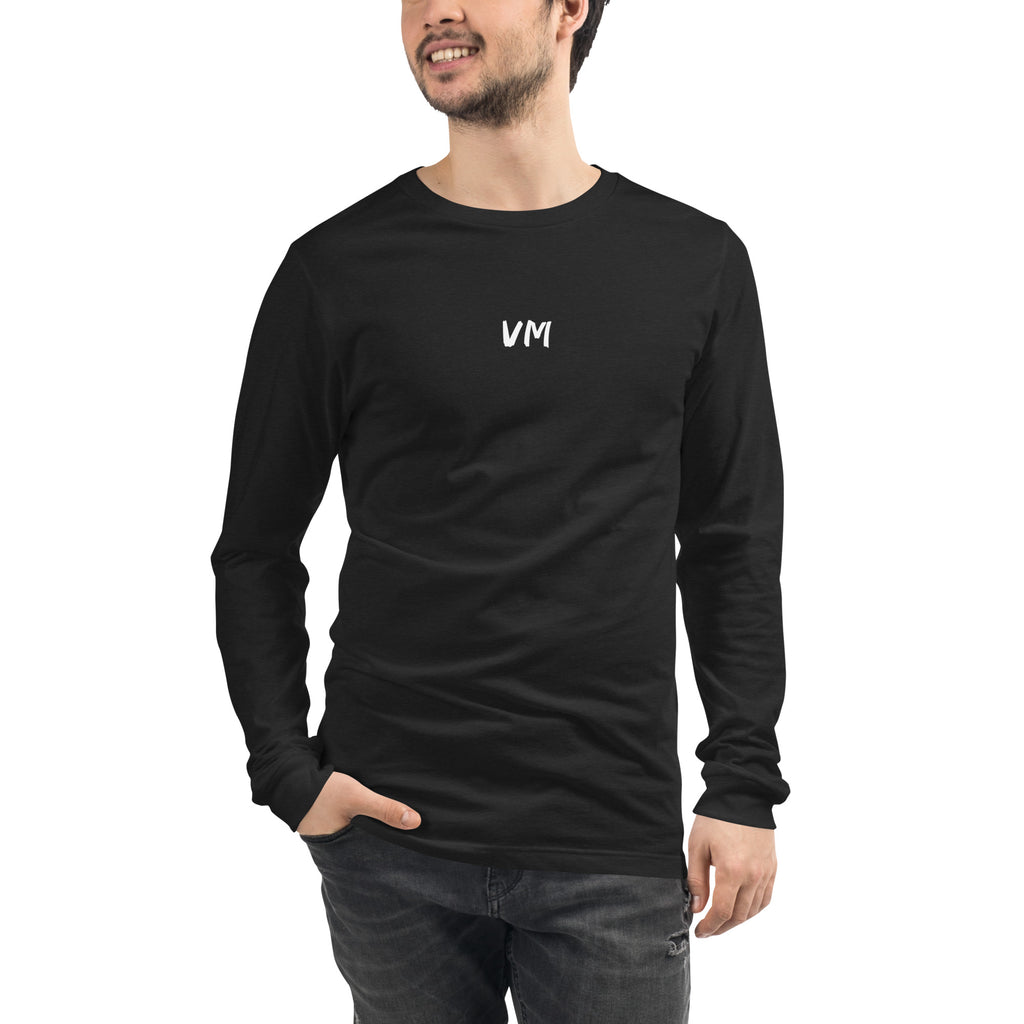 VM Unisex Long Sleeve Tee Enrich your wardrobe with a versatile long sleeve tee. For a casual look, combine it with your favorite jeans, and layer it with a button-up shirt, a zip-up hoodie, or a snazzy jacket. Dress it up with formal trousers or chinos t
