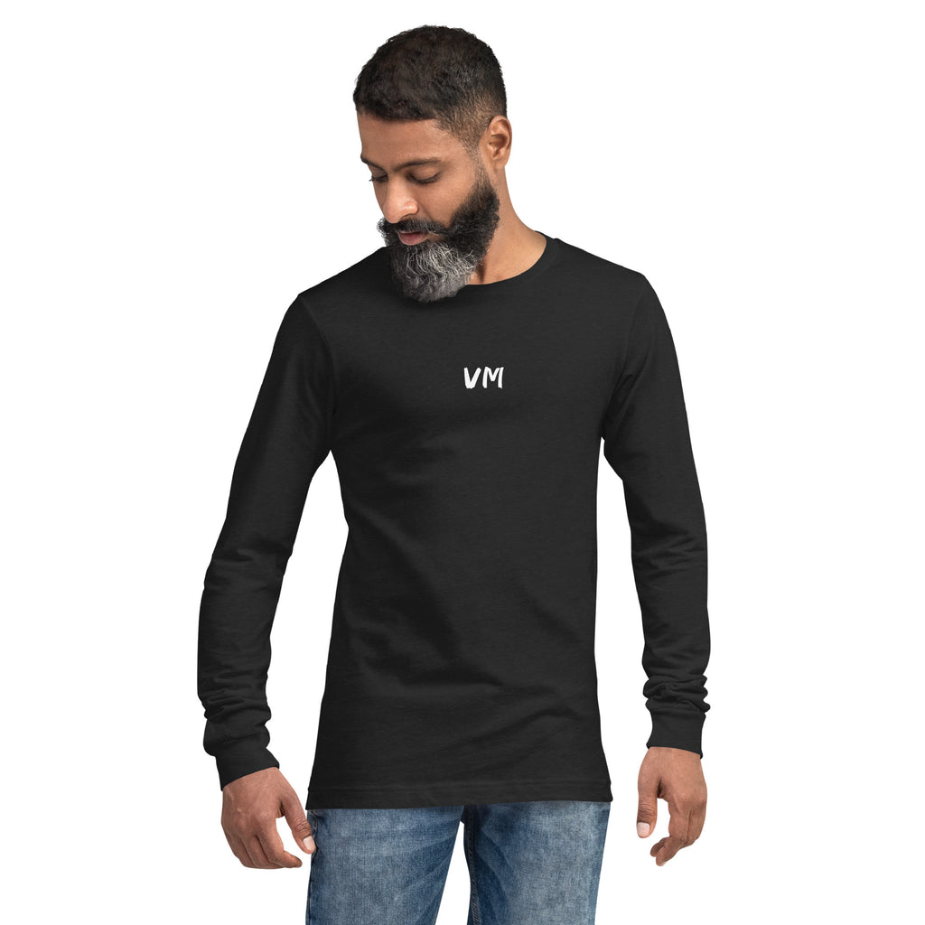 VM Unisex Long Sleeve Tee Enrich your wardrobe with a versatile long sleeve tee. For a casual look, combine it with your favorite jeans, and layer it with a button-up shirt, a zip-up hoodie, or a snazzy jacket. Dress it up with formal trousers or chinos t