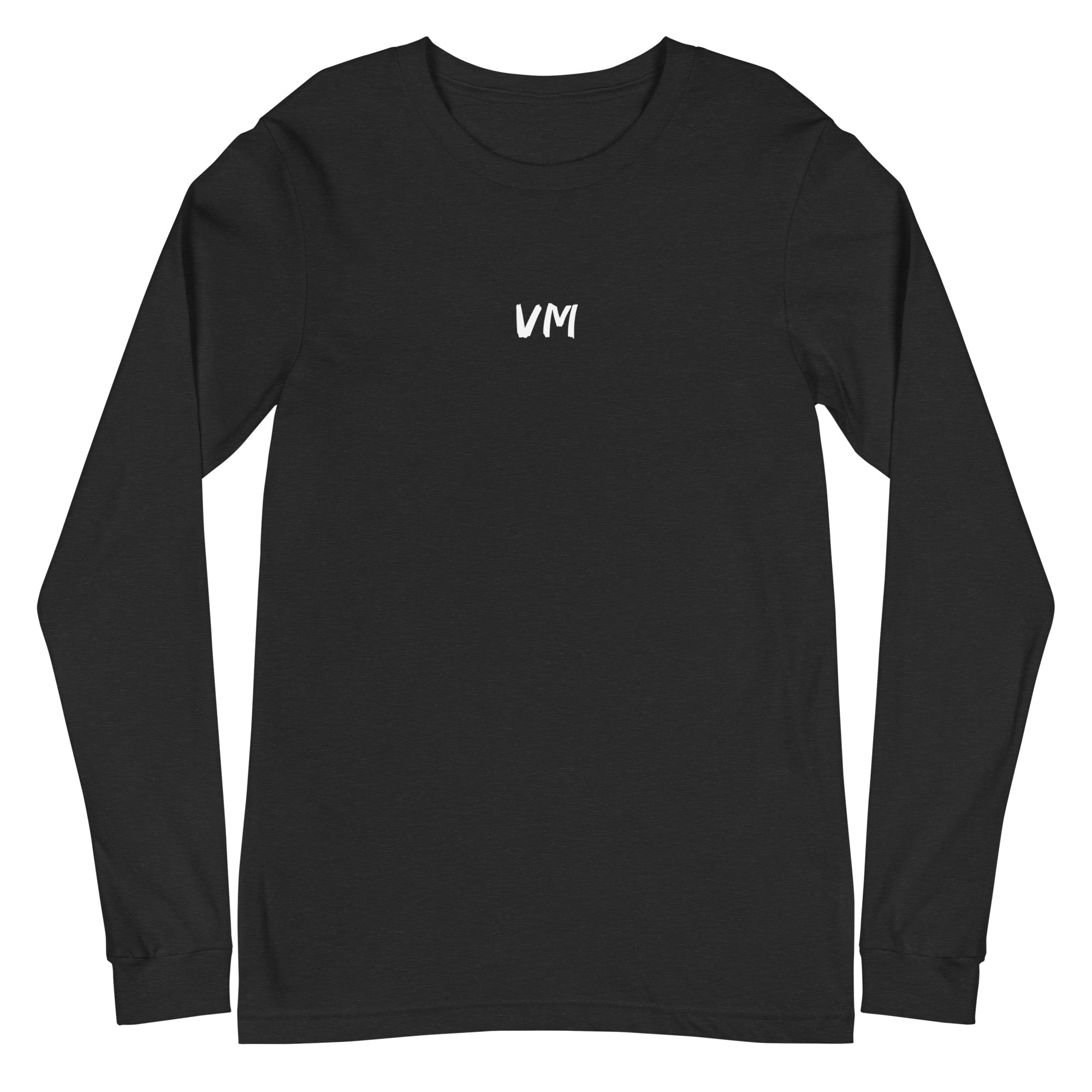 VM Unisex Long Sleeve Tee Enrich your wardrobe with a versatile long sleeve tee. For a casual look, combine it with your favorite jeans, and layer it with a button-up shirt, a zip-up hoodie, or a snazzy jacket. Dress it up with formal trousers or chinos t