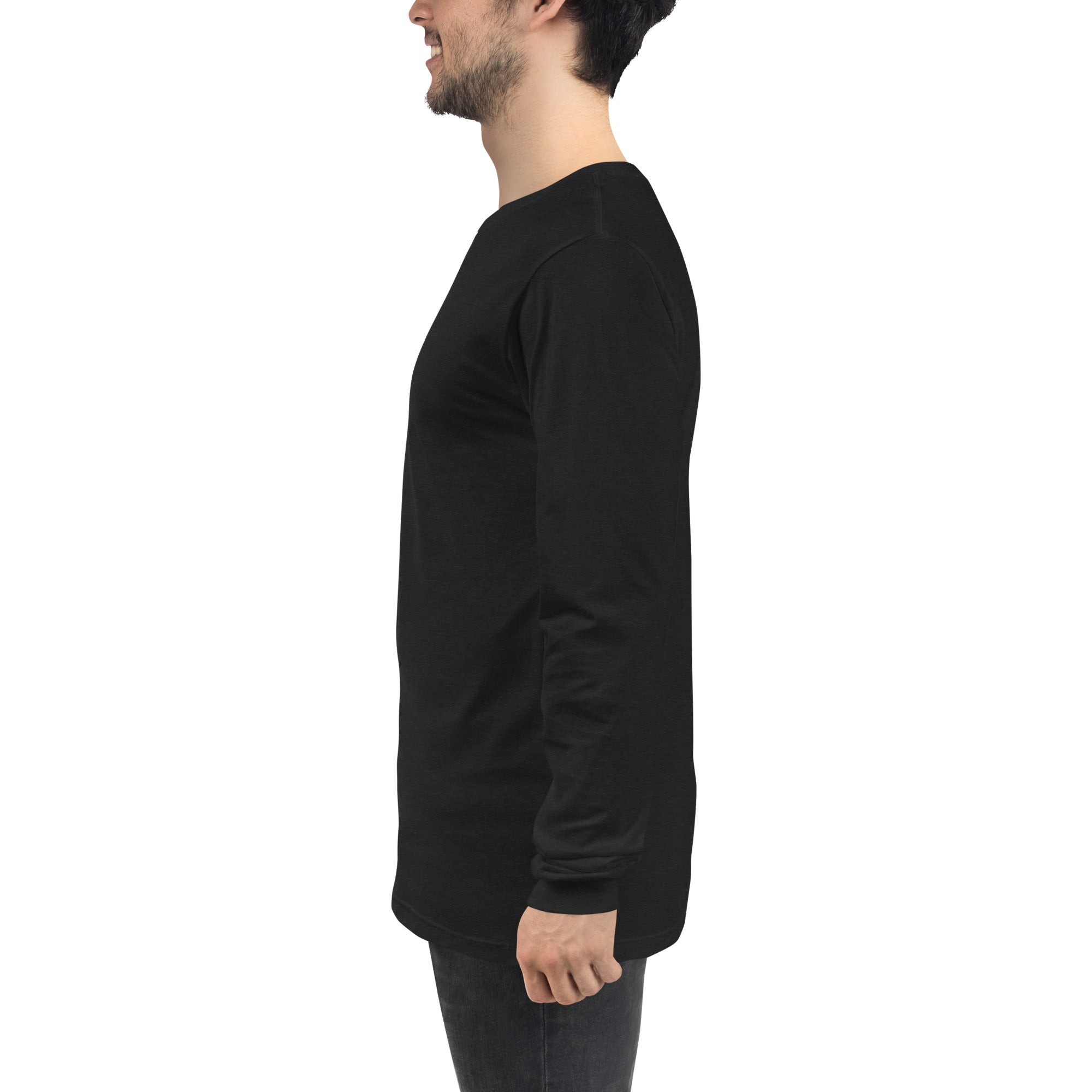 VM Unisex Long Sleeve Tee Enrich your wardrobe with a versatile long sleeve tee. For a casual look, combine it with your favorite jeans, and layer it with a button-up shirt, a zip-up hoodie, or a snazzy jacket. Dress it up with formal trousers or chinos t