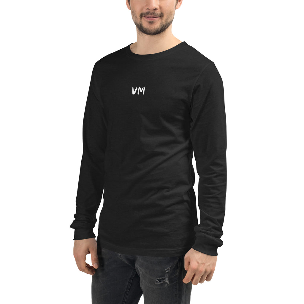 VM Unisex Long Sleeve Tee Enrich your wardrobe with a versatile long sleeve tee. For a casual look, combine it with your favorite jeans, and layer it with a button-up shirt, a zip-up hoodie, or a snazzy jacket. Dress it up with formal trousers or chinos t
