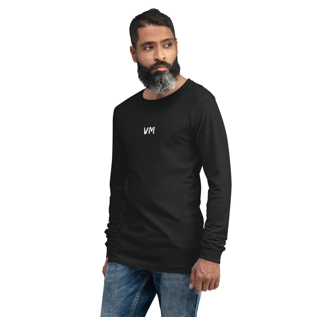 VM Unisex Long Sleeve Tee Enrich your wardrobe with a versatile long sleeve tee. For a casual look, combine it with your favorite jeans, and layer it with a button-up shirt, a zip-up hoodie, or a snazzy jacket. Dress it up with formal trousers or chinos t