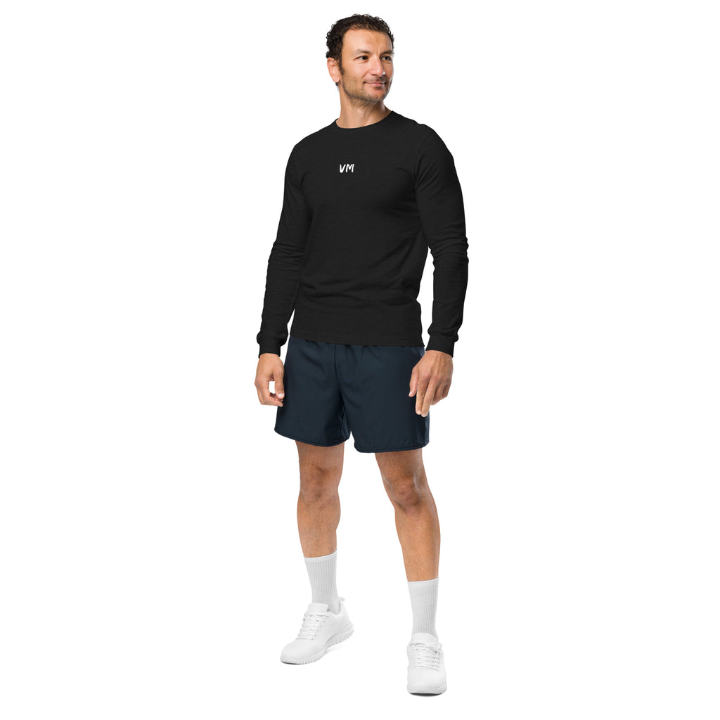 VM Unisex Long Sleeve Tee Enrich your wardrobe with a versatile long sleeve tee. For a casual look, combine it with your favorite jeans, and layer it with a button-up shirt, a zip-up hoodie, or a snazzy jacket. Dress it up with formal trousers or chinos t