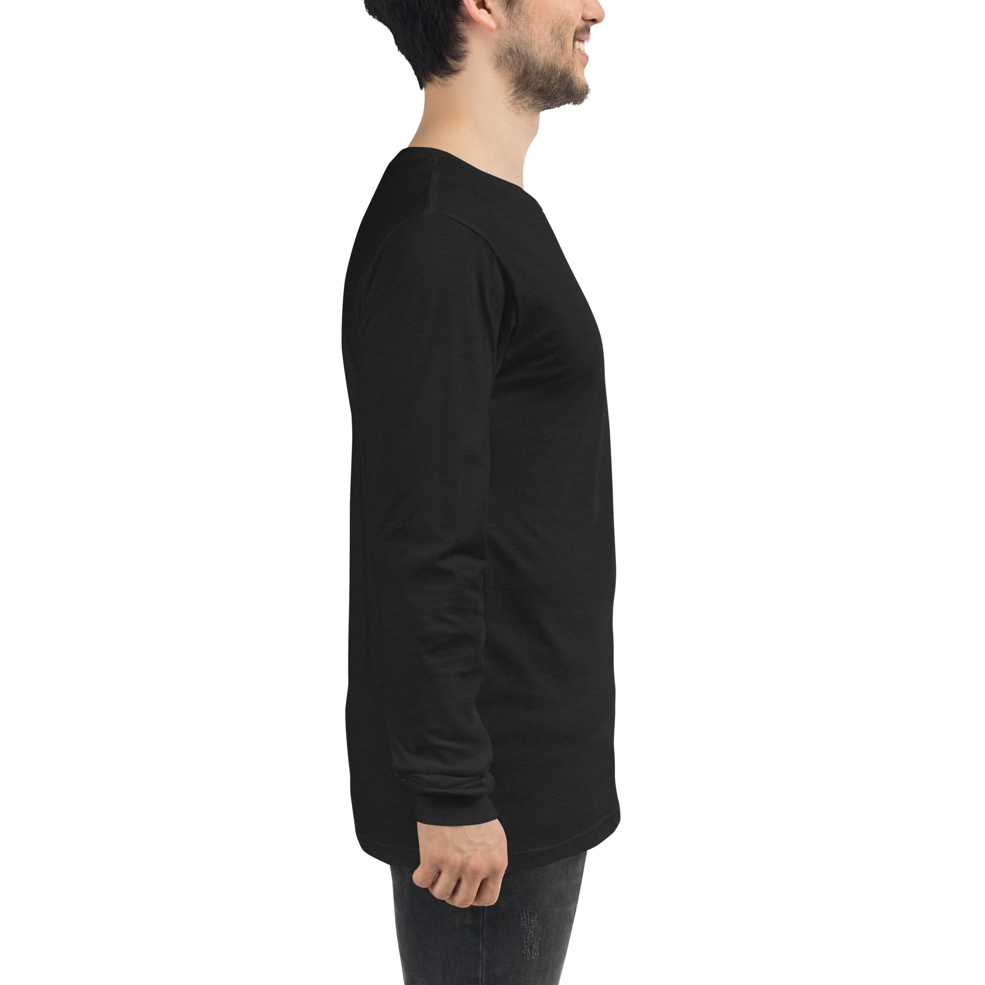 VM Unisex Long Sleeve Tee Enrich your wardrobe with a versatile long sleeve tee. For a casual look, combine it with your favorite jeans, and layer it with a button-up shirt, a zip-up hoodie, or a snazzy jacket. Dress it up with formal trousers or chinos t