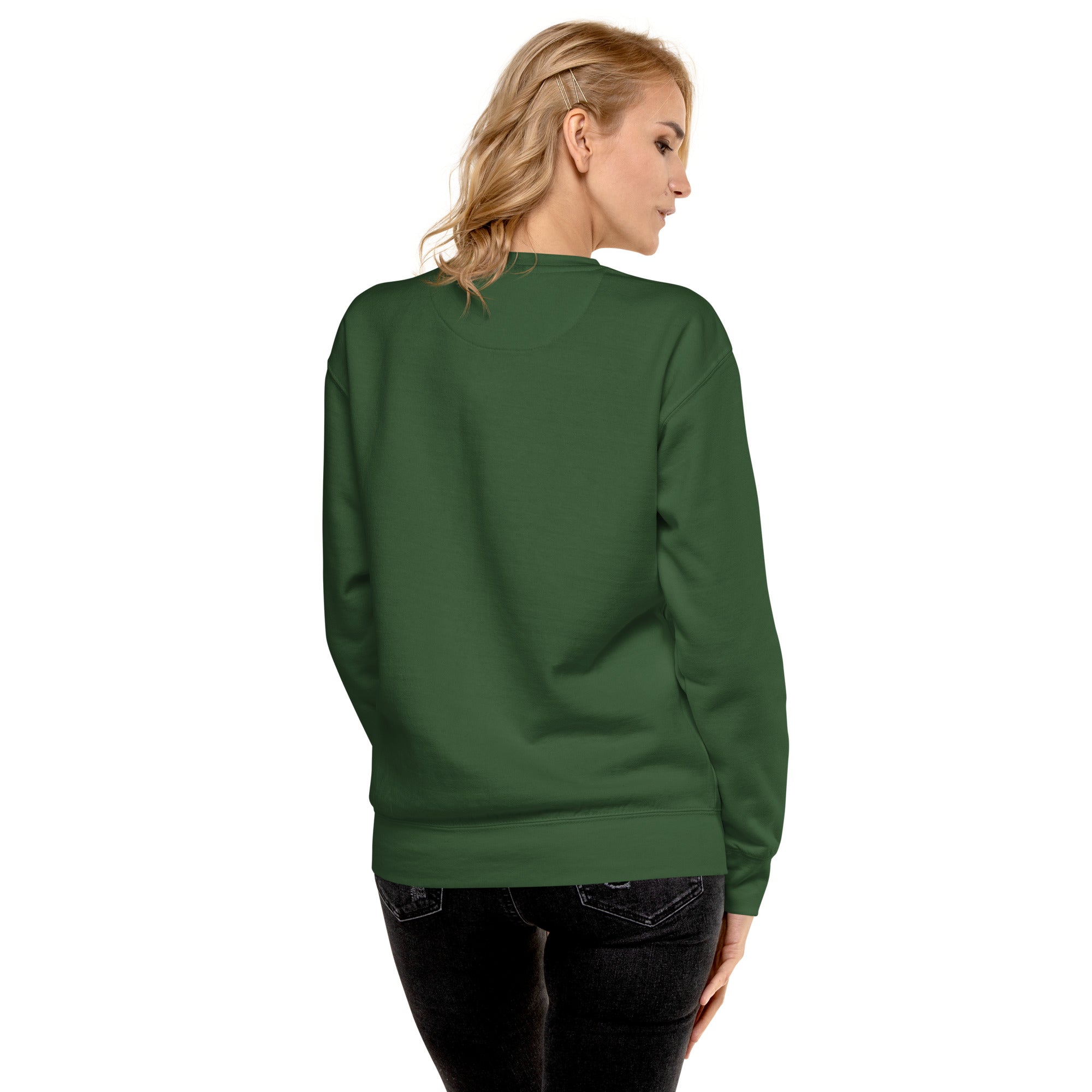 VM Unisex Premium Sweatshirt Rock a classic sweatshirt silhouette with ribbed crew neck, long sleeve cuffs, and a flat hem. Layer it up or wear it on its own for a contemporary streetwear look. With the soft fleece inside and comfortable fit, it’s sure to