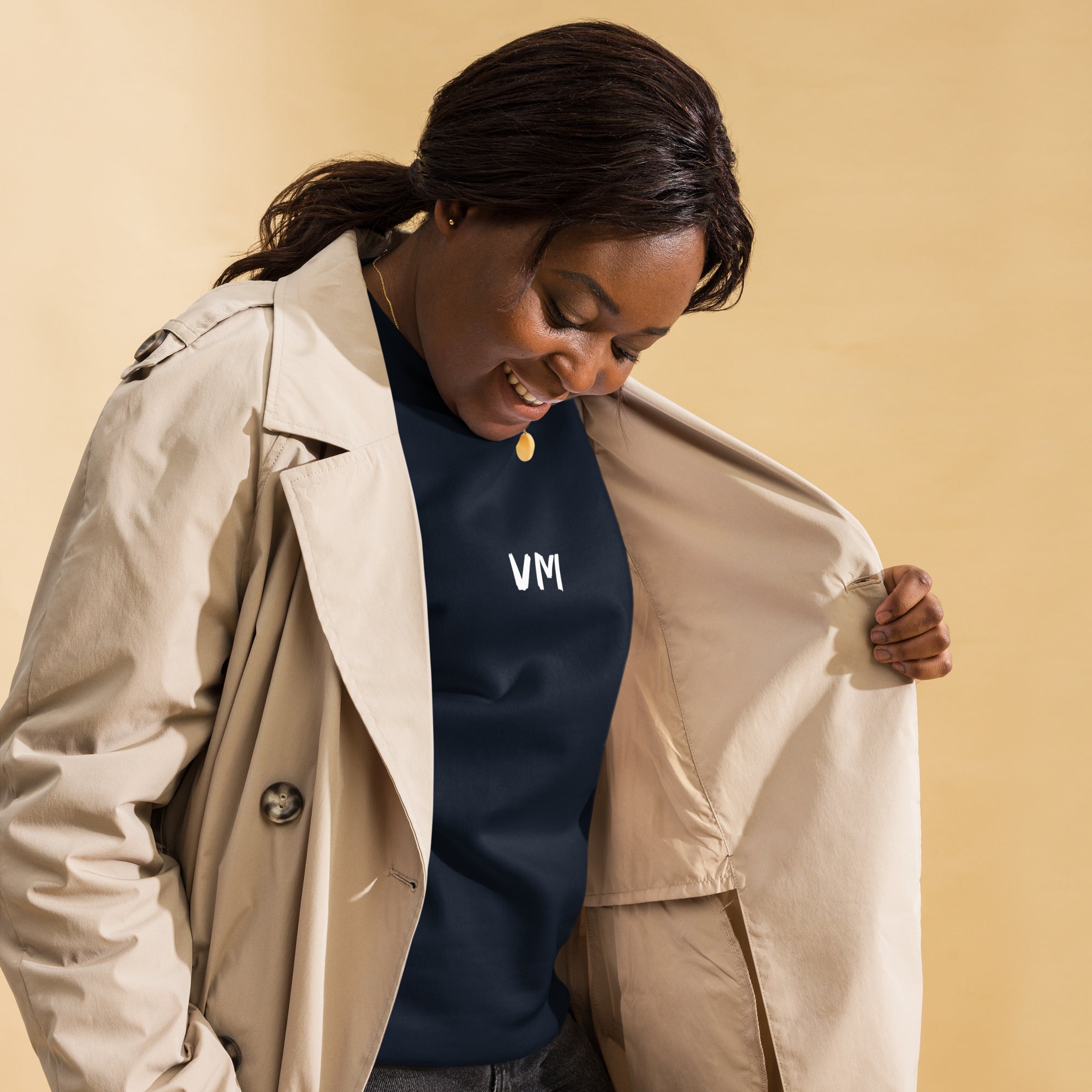 VM Unisex Premium Sweatshirt Rock a classic sweatshirt silhouette with ribbed crew neck, long sleeve cuffs, and a flat hem. Layer it up or wear it on its own for a contemporary streetwear look. With the soft fleece inside and comfortable fit, it’s sure to