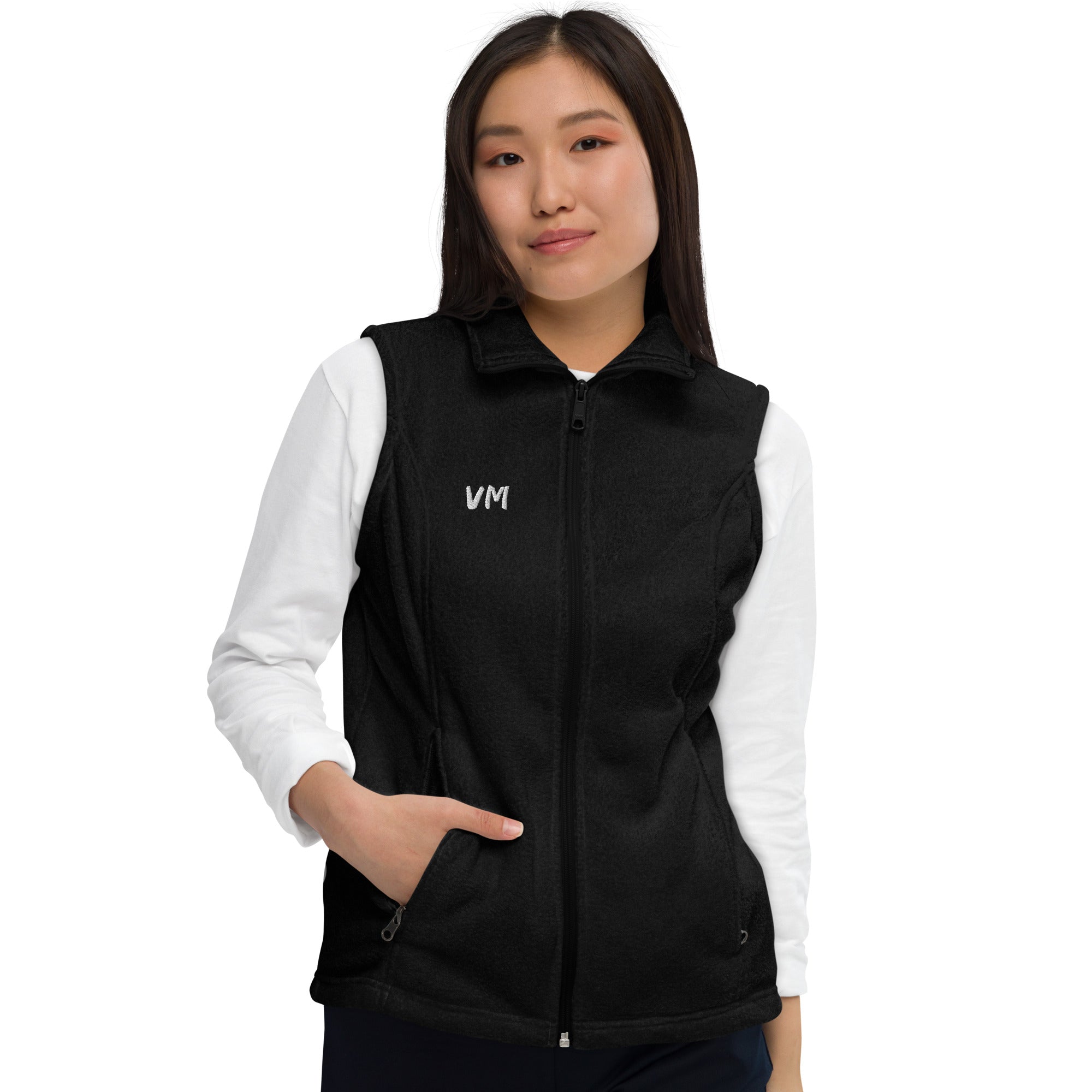 VM Official Women’s Columbia Vest Can outdoor adventures be comfortable and warm? Yes, if you’re wearing the right gear—like this soft Women’s Columbia fleece vest! Wear it once and you’ll see yourself reaching for it more and more, especially during the