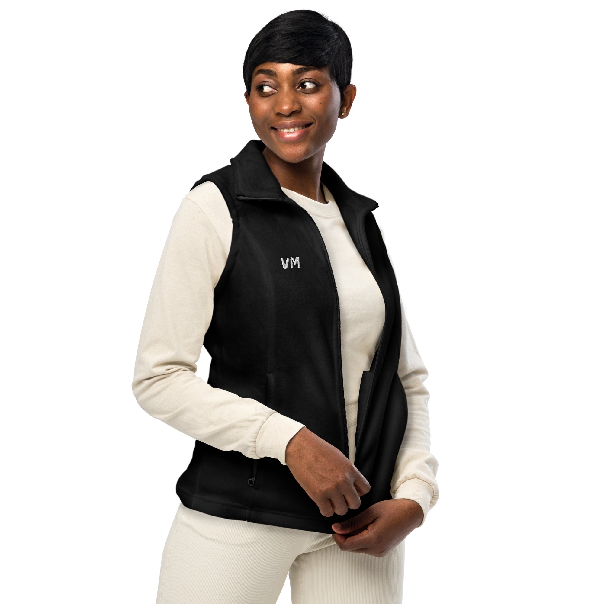VM Official Women’s Columbia Vest Can outdoor adventures be comfortable and warm? Yes, if you’re wearing the right gear—like this soft Women’s Columbia fleece vest! Wear it once and you’ll see yourself reaching for it more and more, especially during the